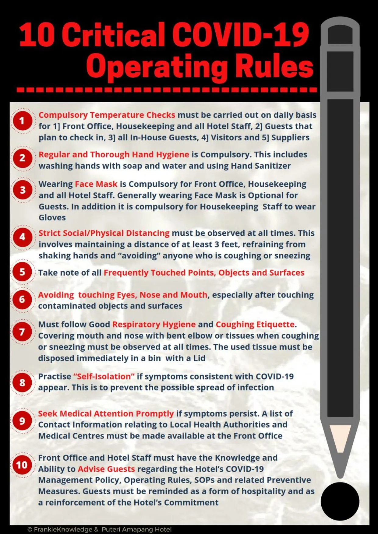 Logo/Certificate/Sign in Puteri Ampang Hotel