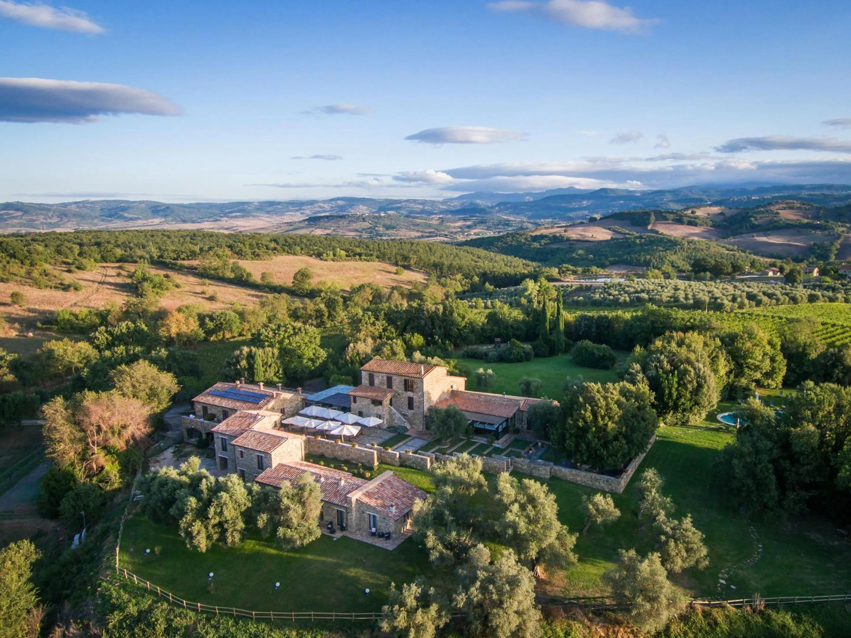 Bird's eye view in Fattoria Pianetti