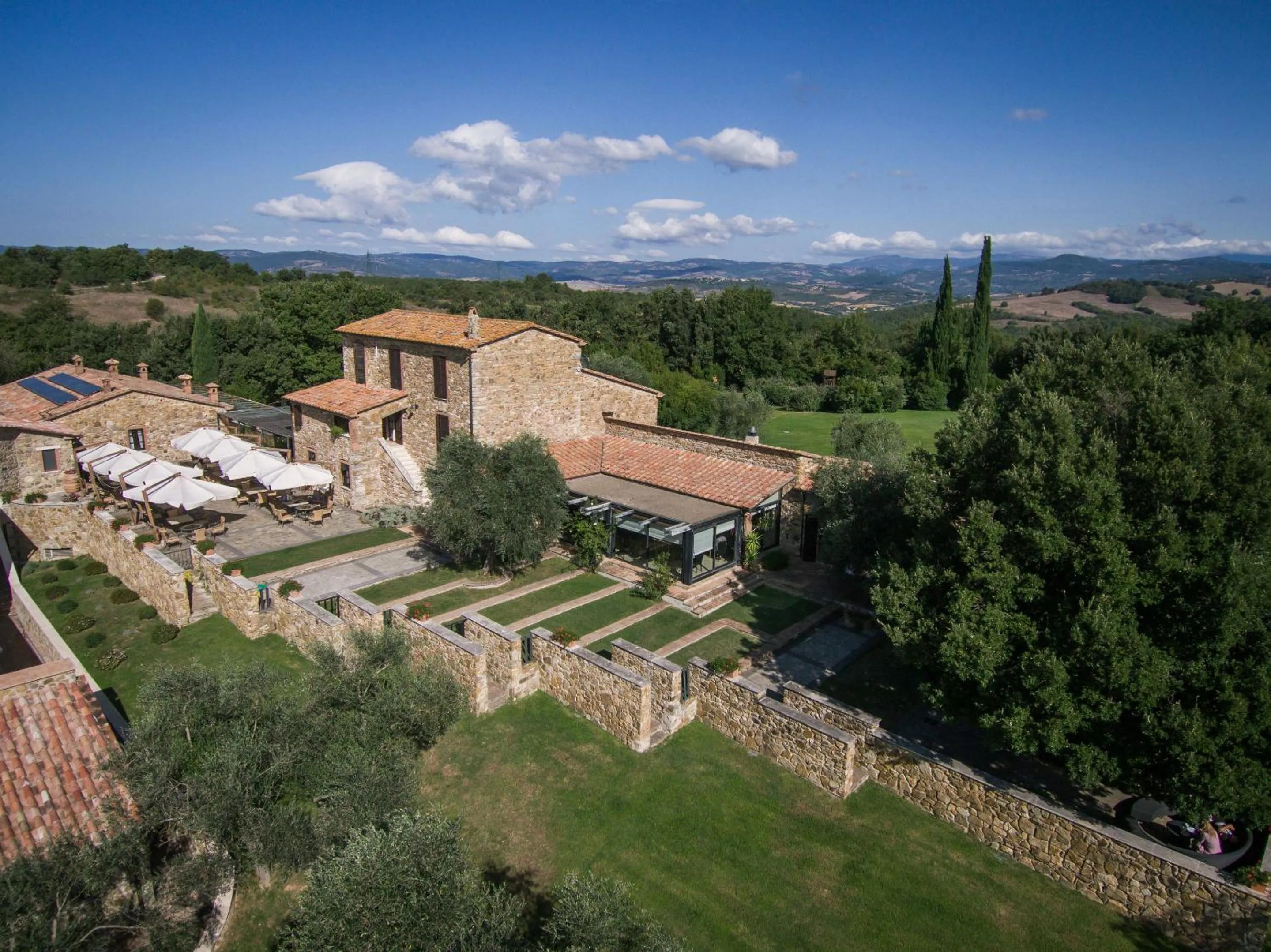 Bird's eye view in Fattoria Pianetti
