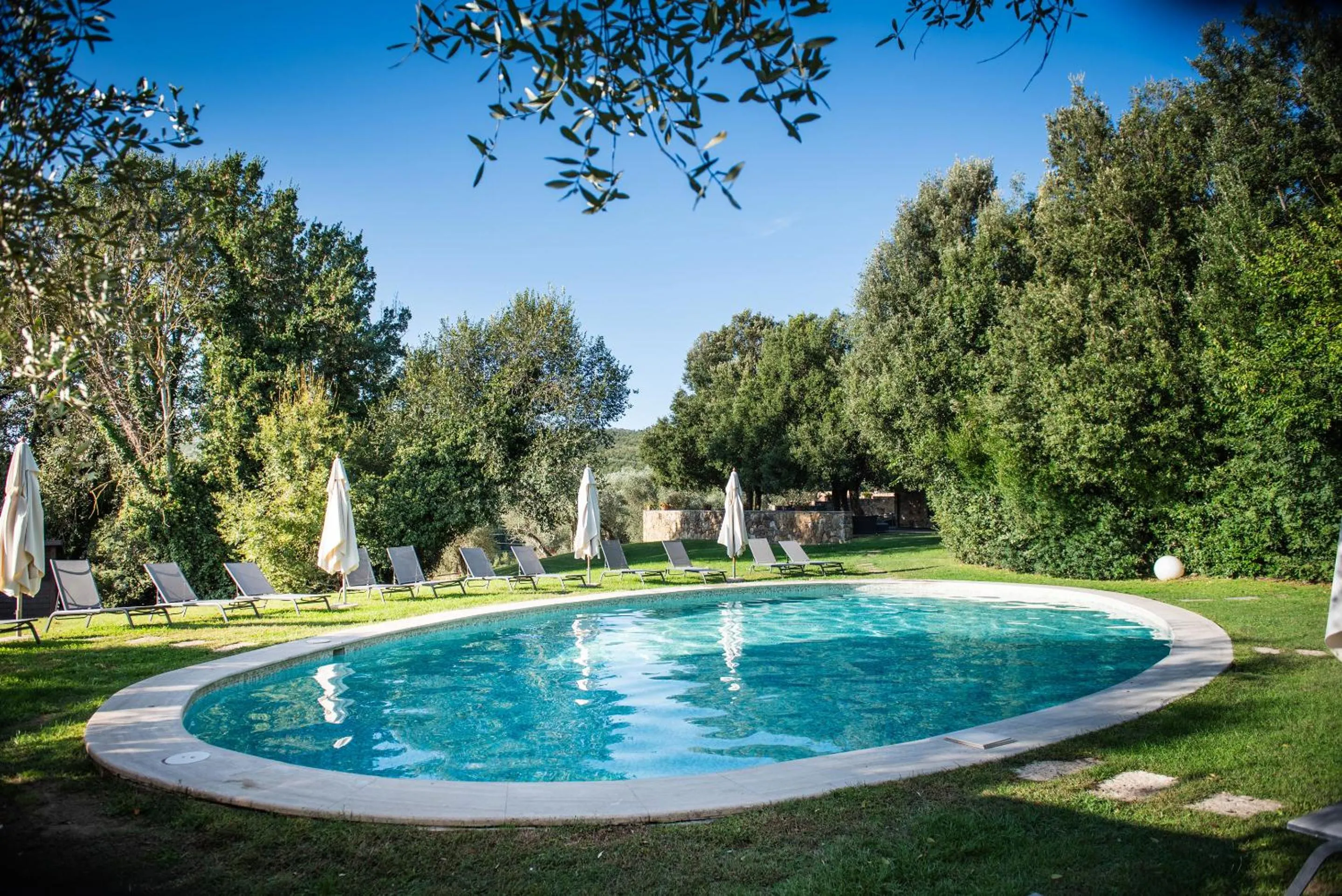 Swimming pool in Fattoria Pianetti