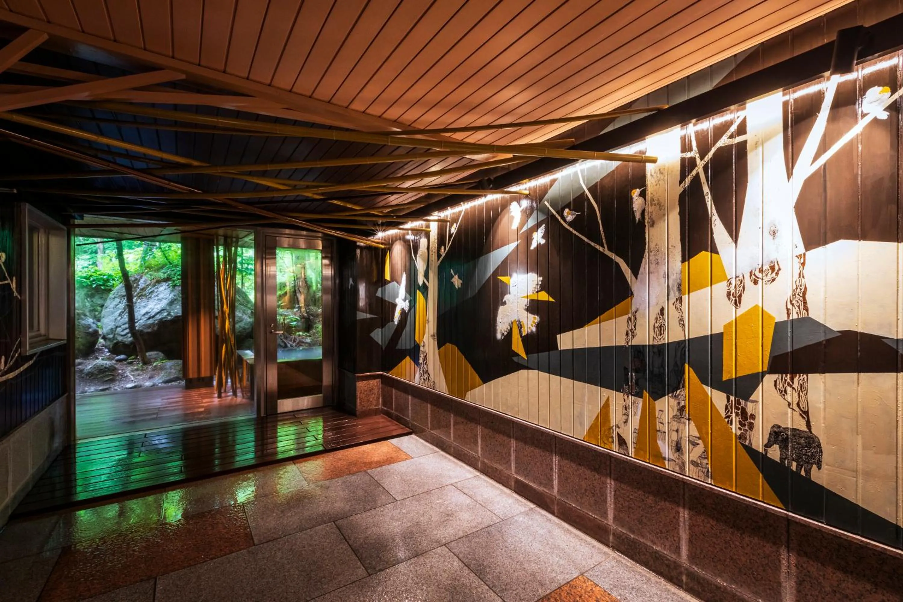 Open Air Bath in Choyo Resort Hotel