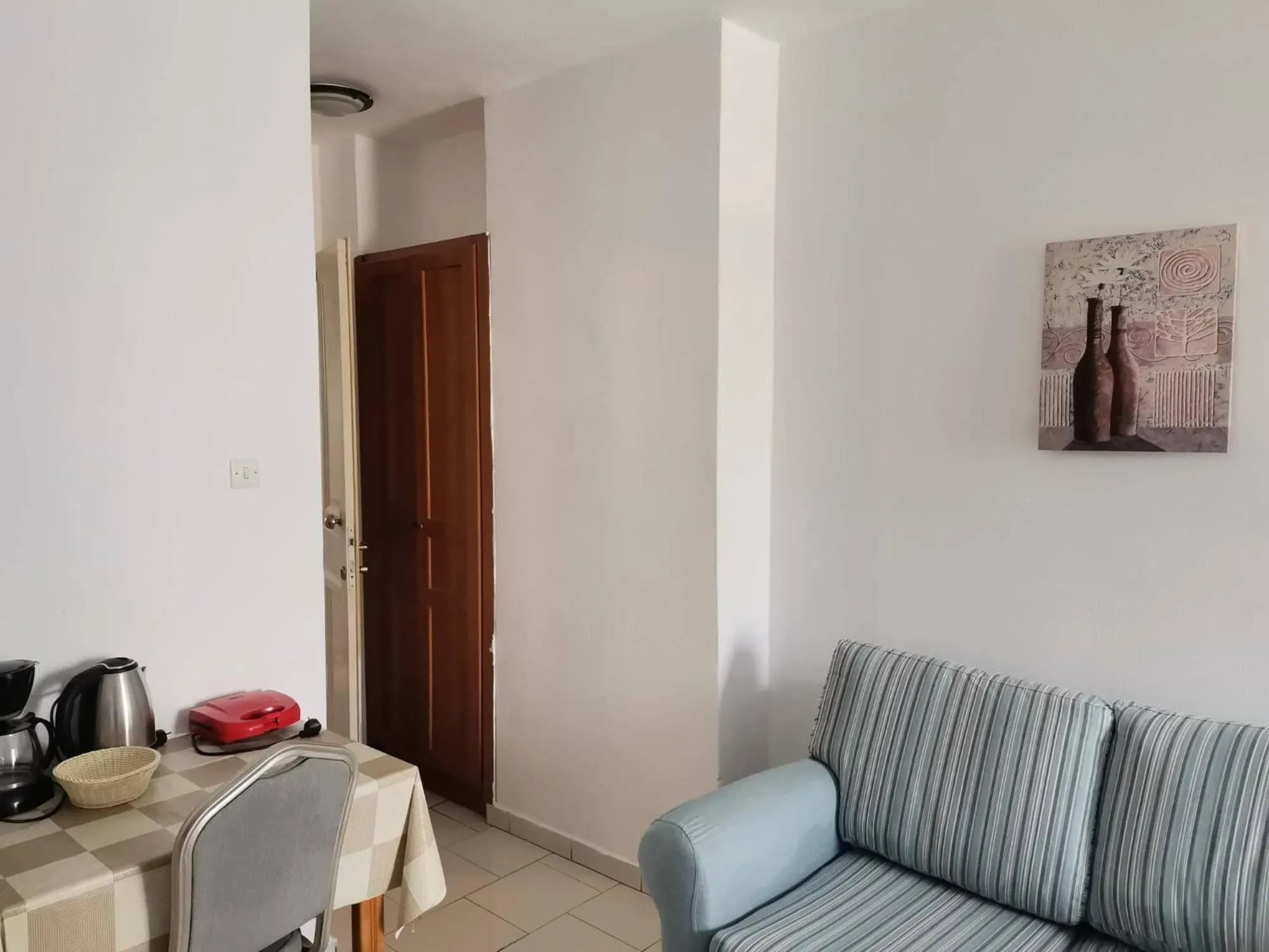 Kitchen or kitchenette in Pantheon Apartments Kos Town