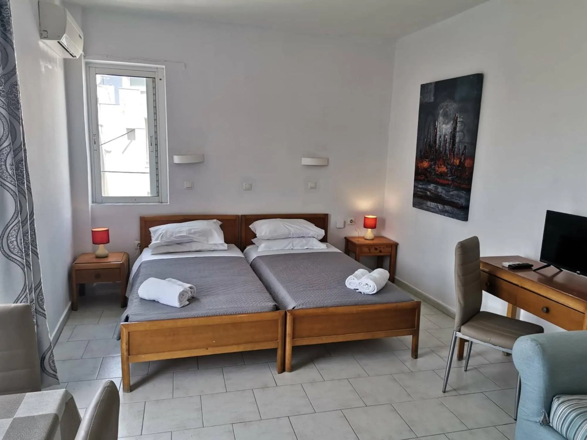 Bed in Pantheon Apartments Kos Town