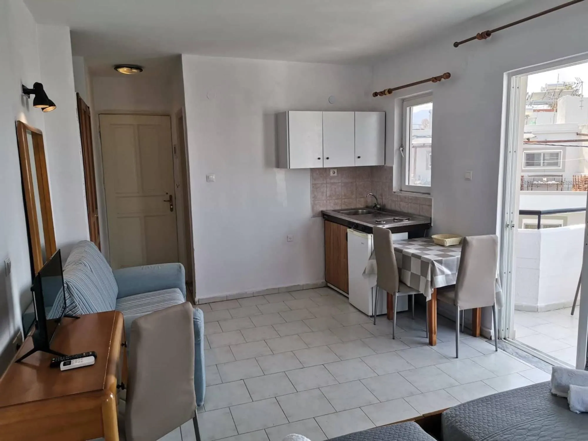 Kitchen or kitchenette in Pantheon Apartments Kos Town