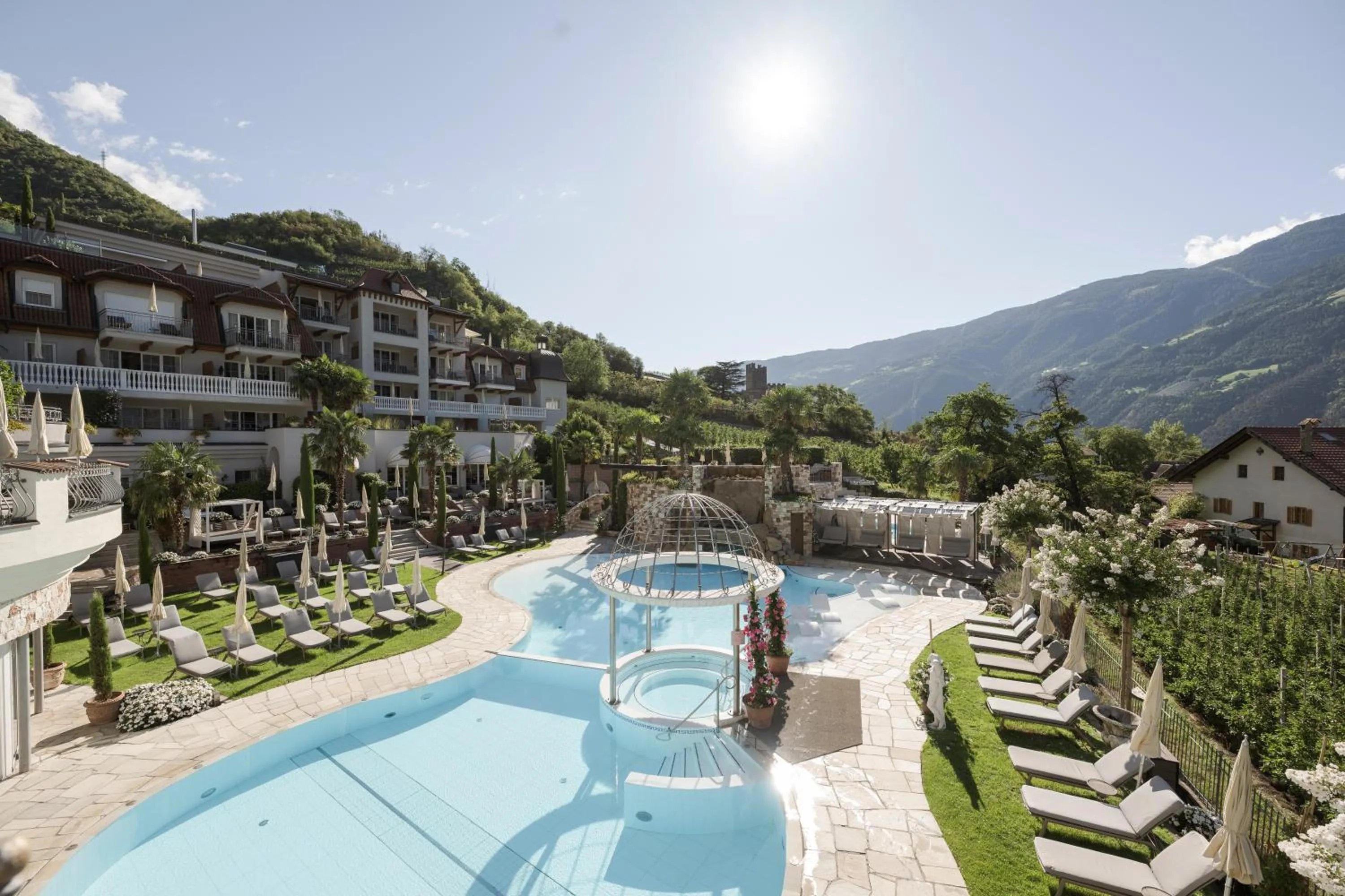 Swimming pool in Preidlhof Luxury Dolce Vita Resort