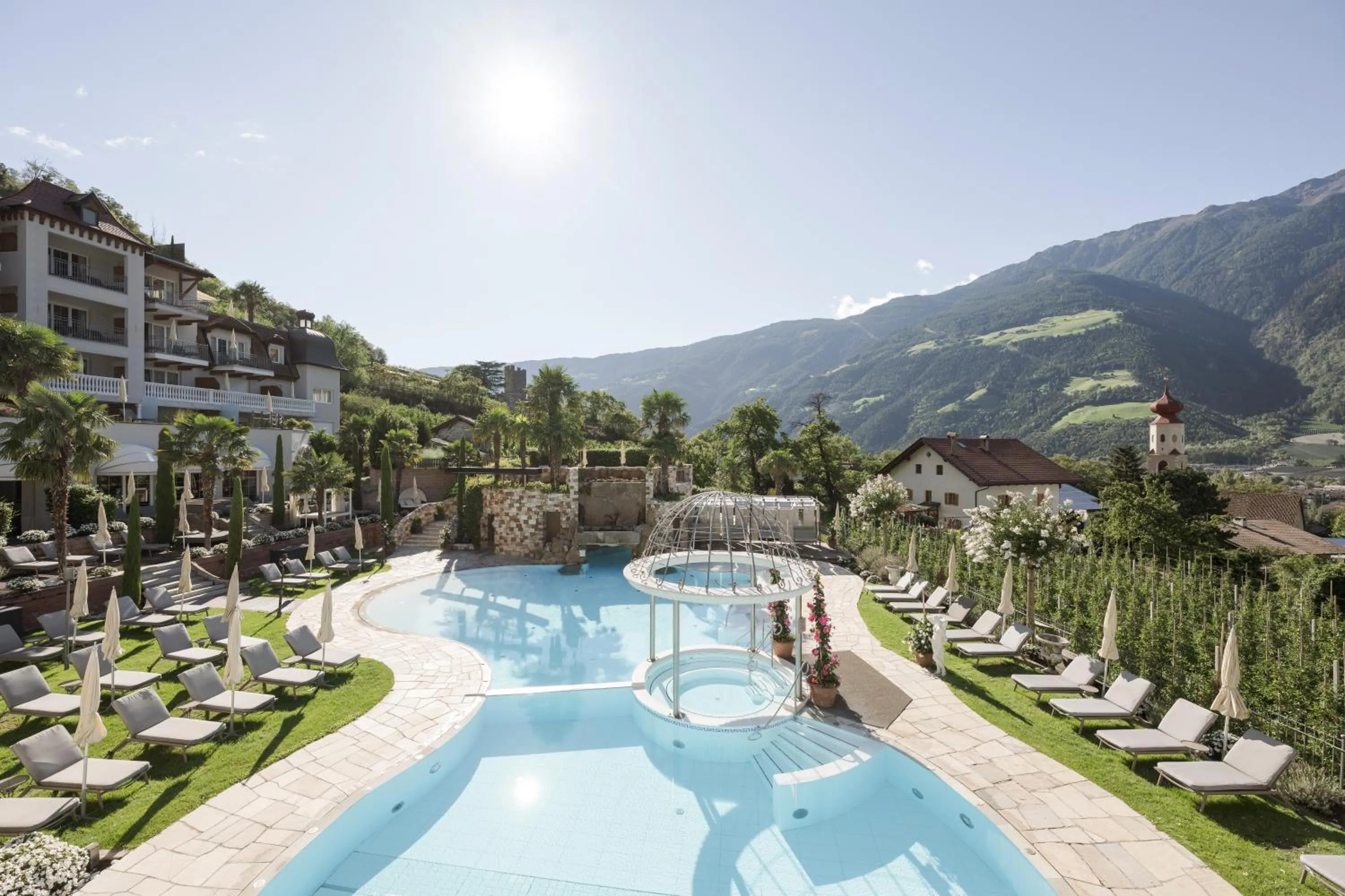 Swimming pool in Preidlhof Luxury Dolce Vita Resort