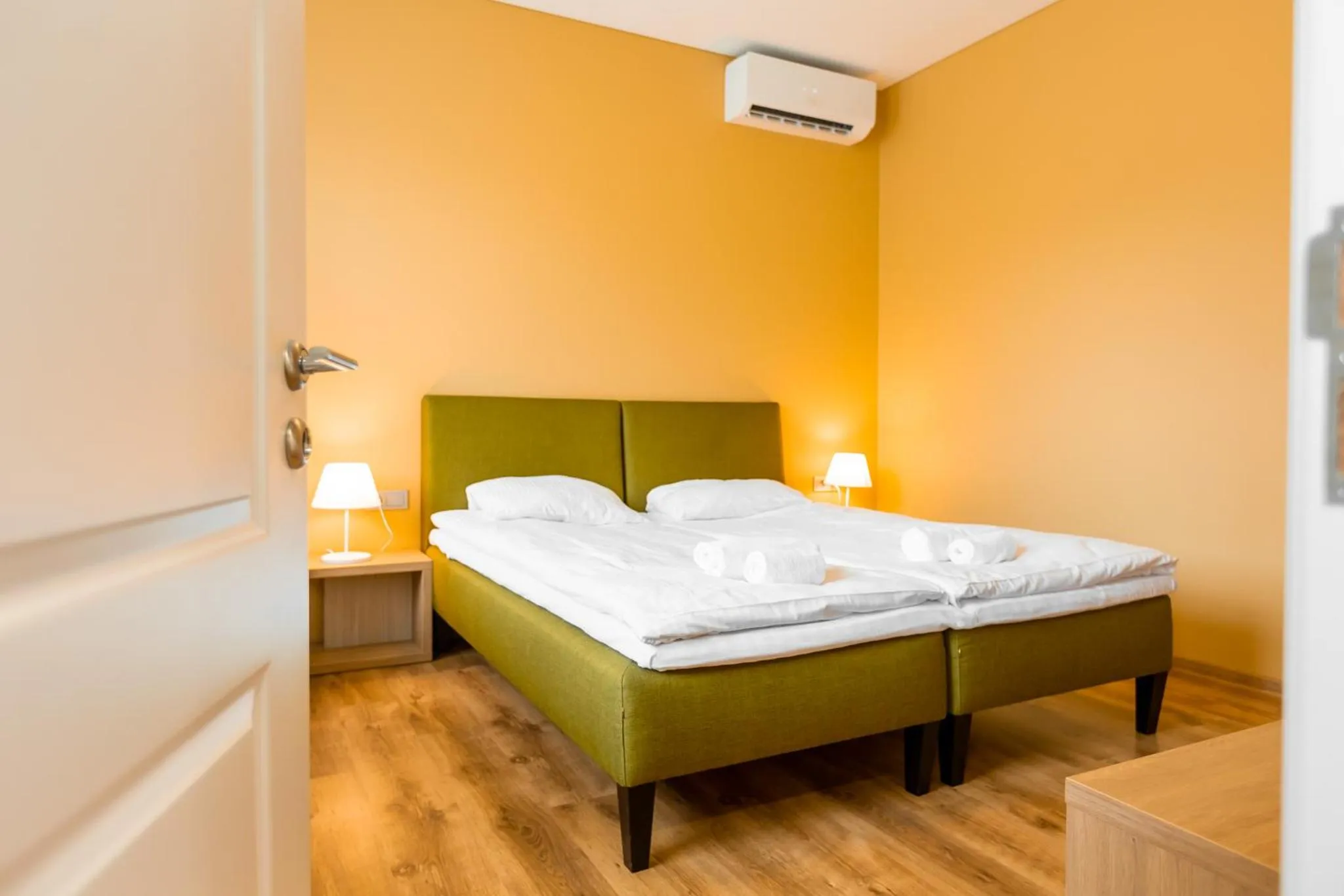 Bedroom, Bed in Hotel Palanga Camping