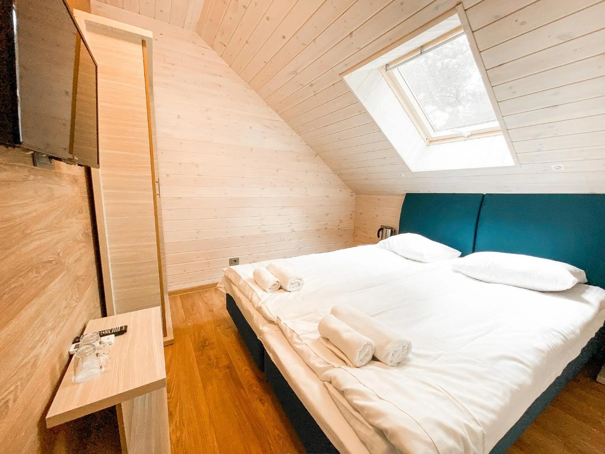 Bed in Hotel Palanga Camping