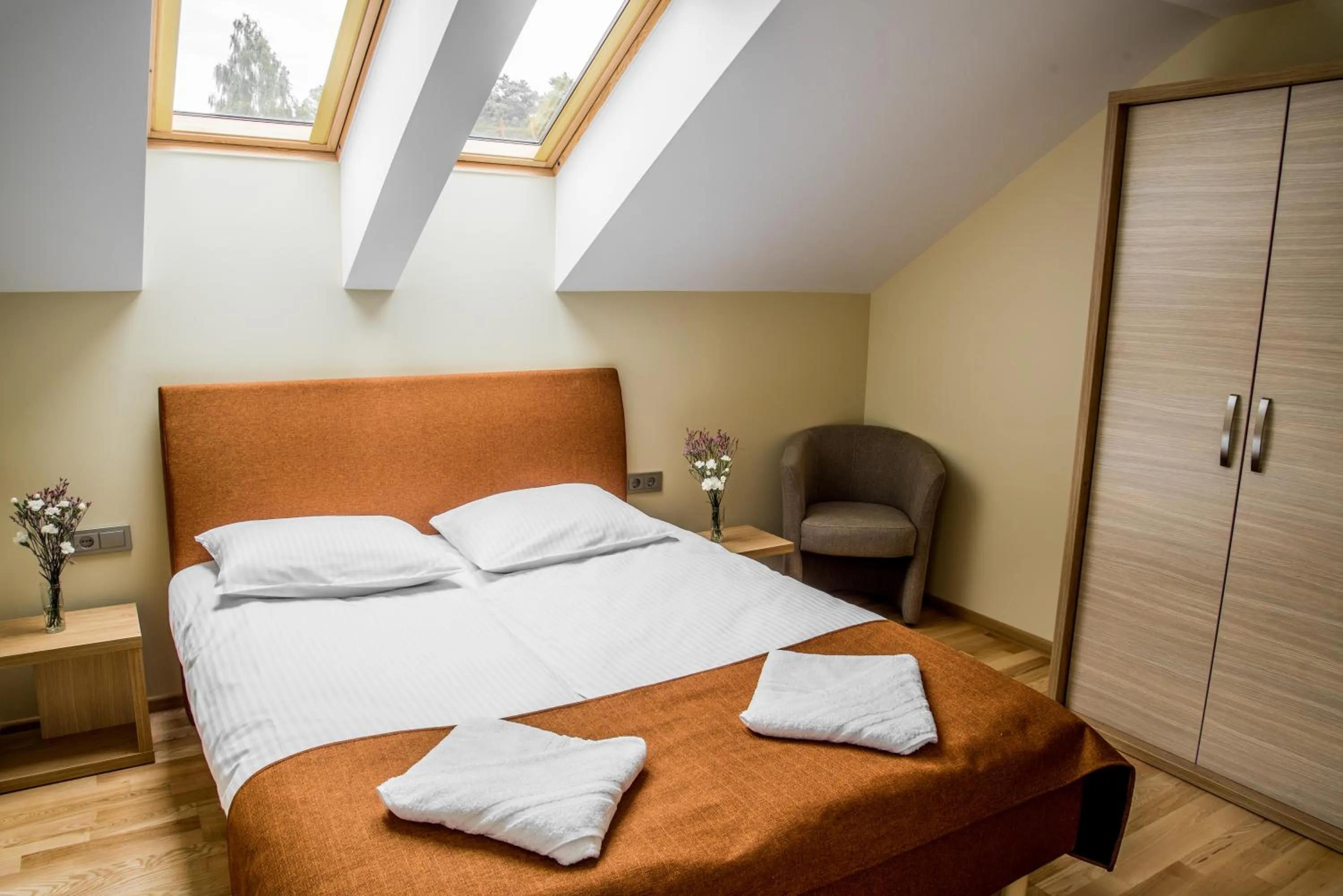 Bedroom, Bed in Hotel Palanga Camping