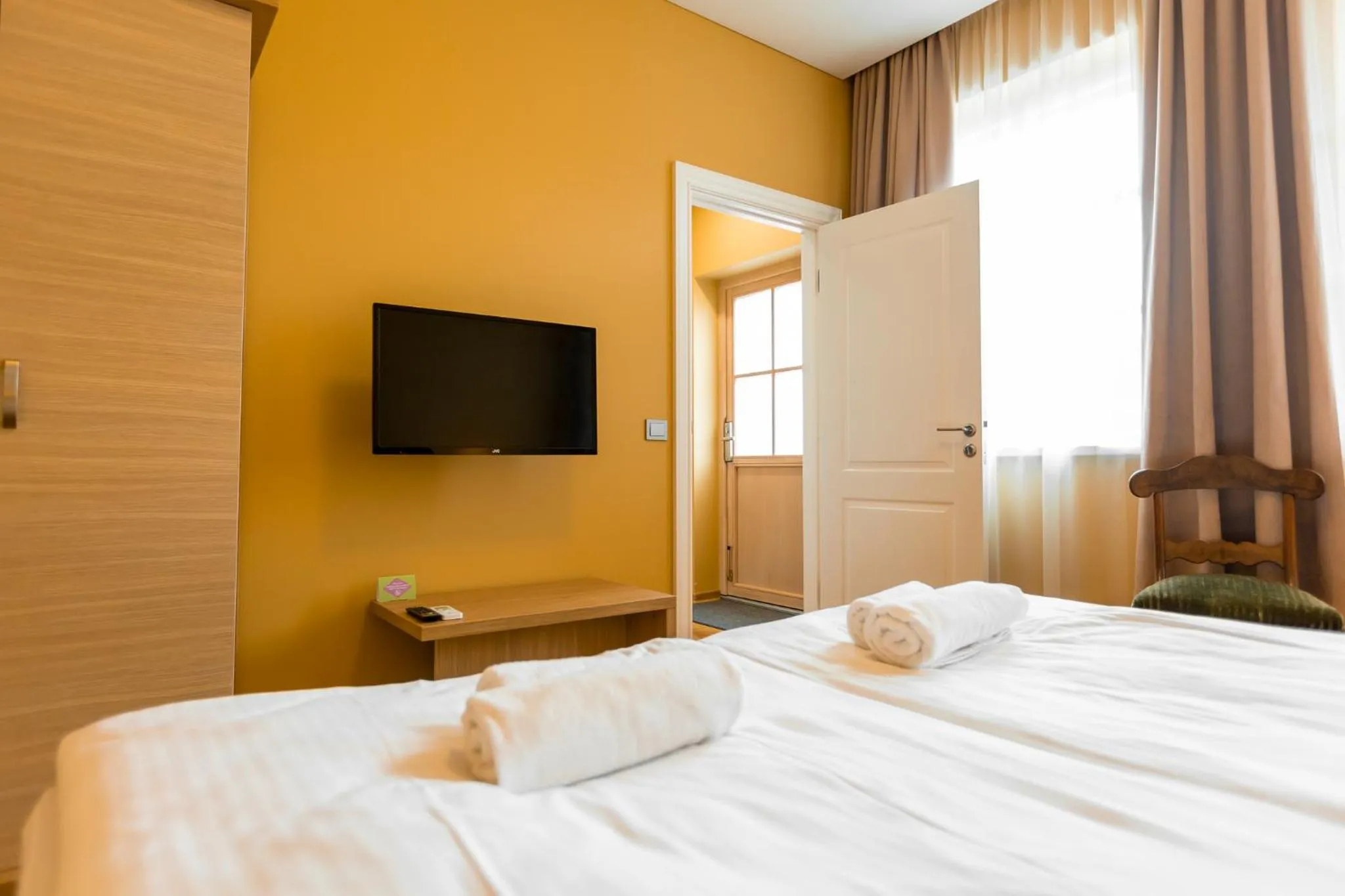 Bedroom, Bed in Hotel Palanga Camping