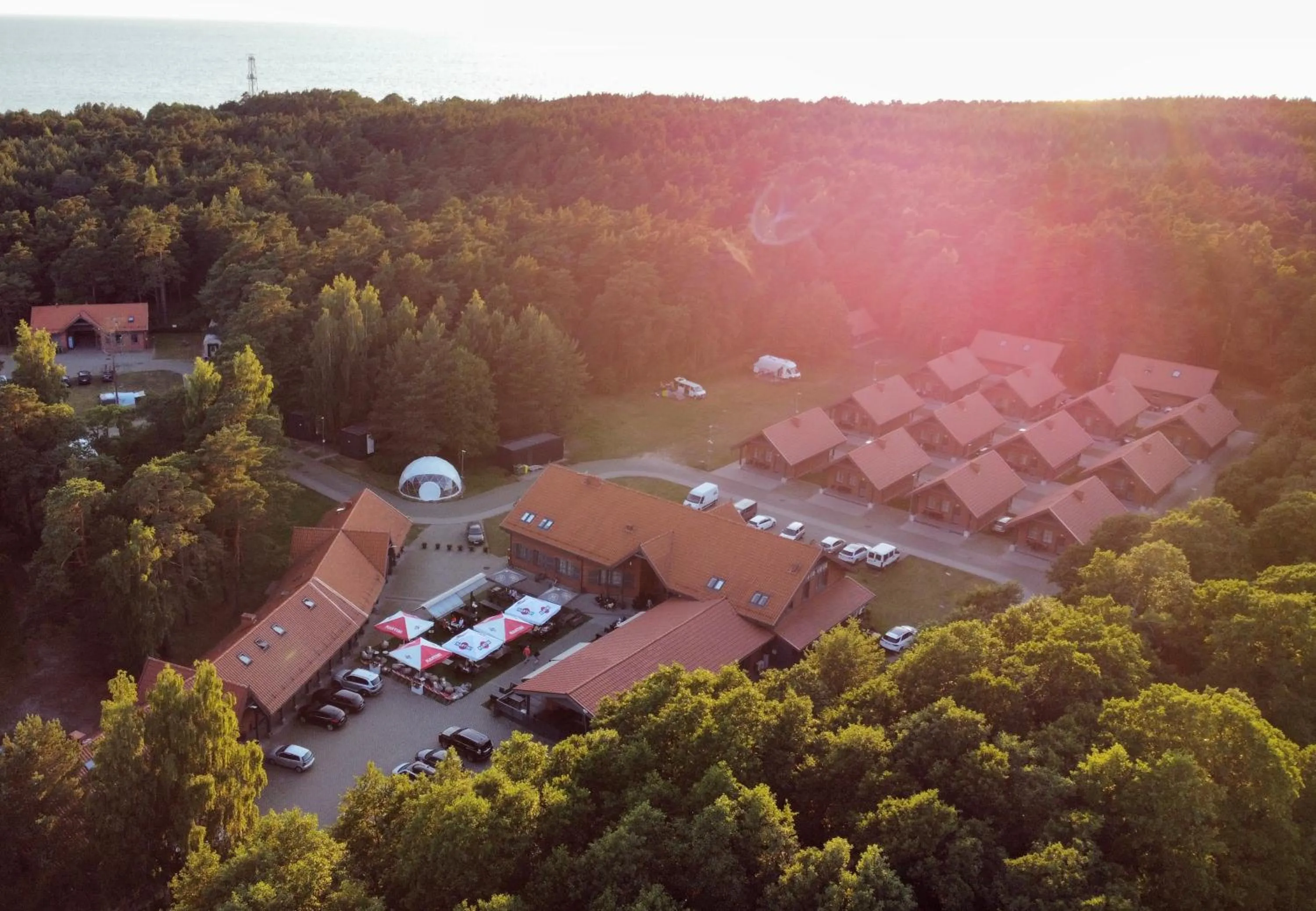 Bird's eye view in Hotel Palanga Camping