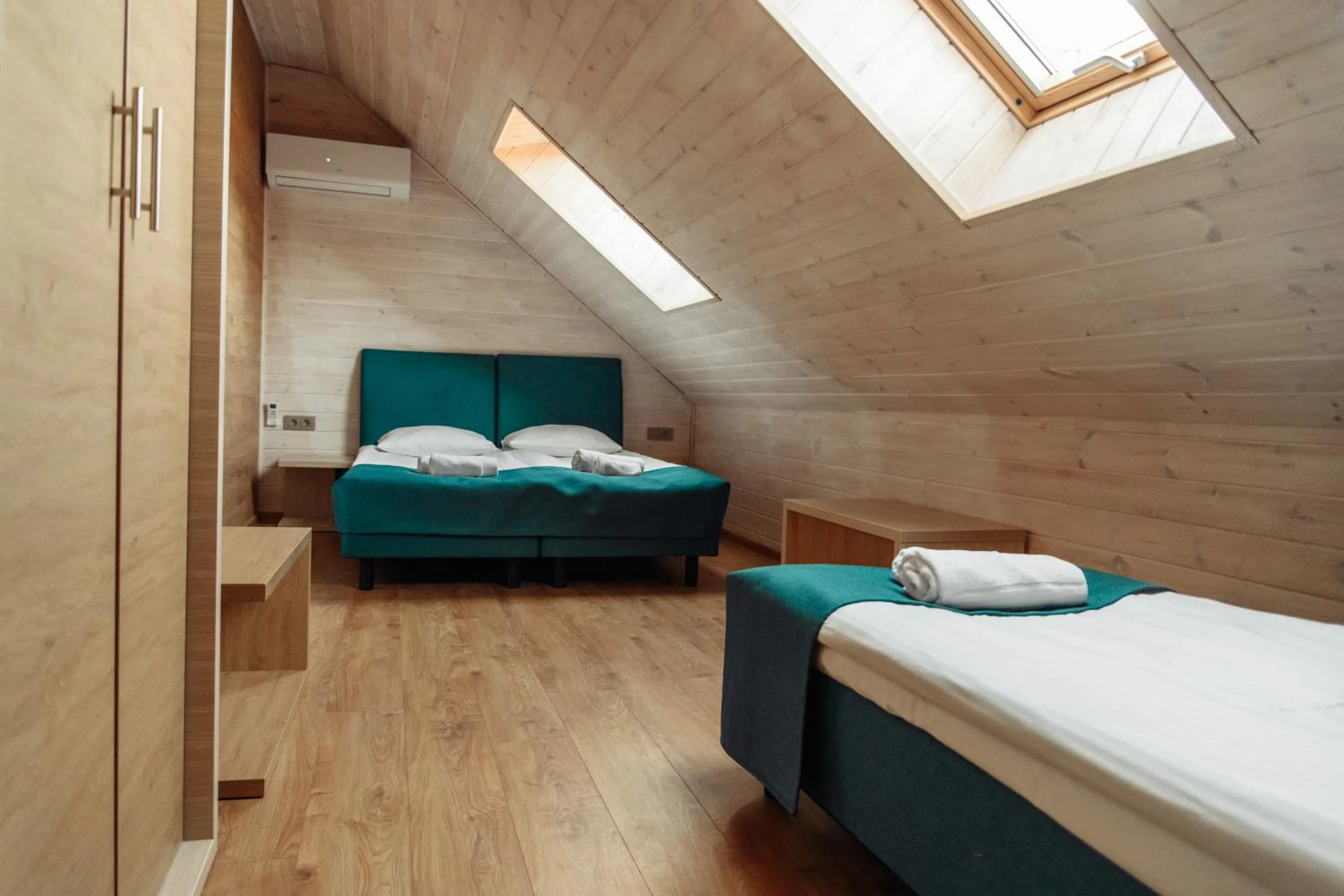 Bedroom, Bed in Hotel Palanga Camping