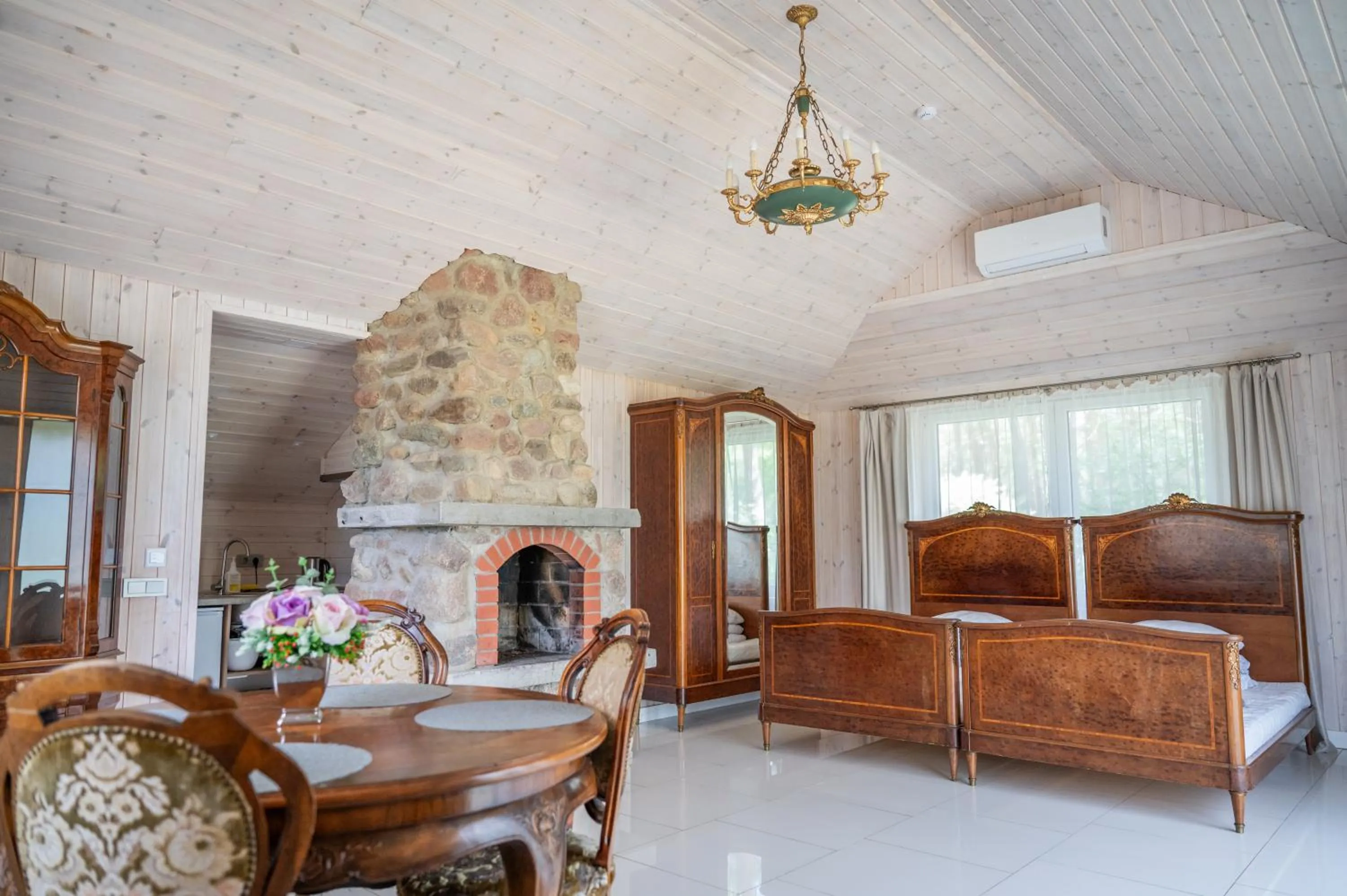 Bed in Hotel Palanga Camping