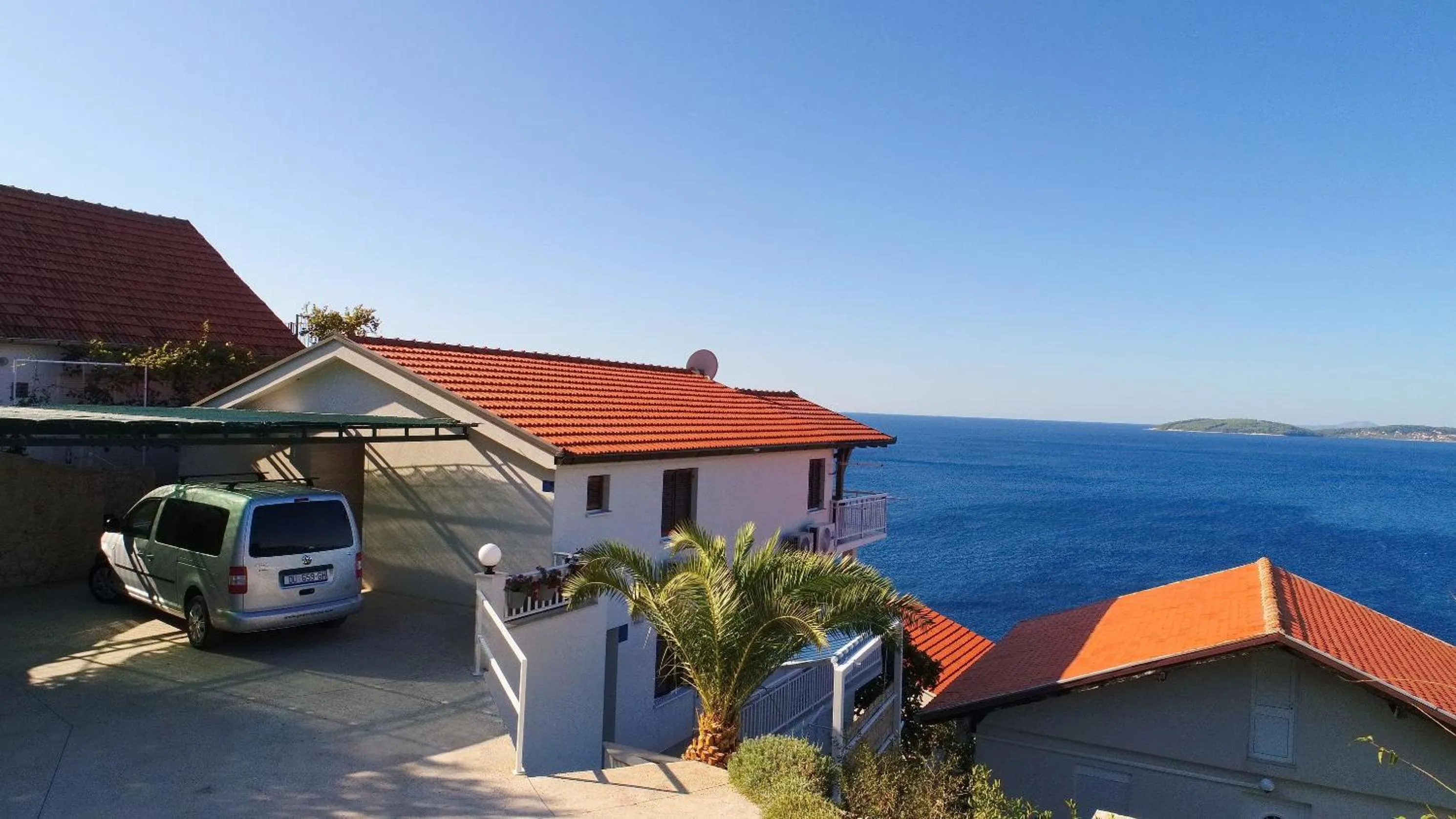 Sea view in Seaside Apartments Hrkać