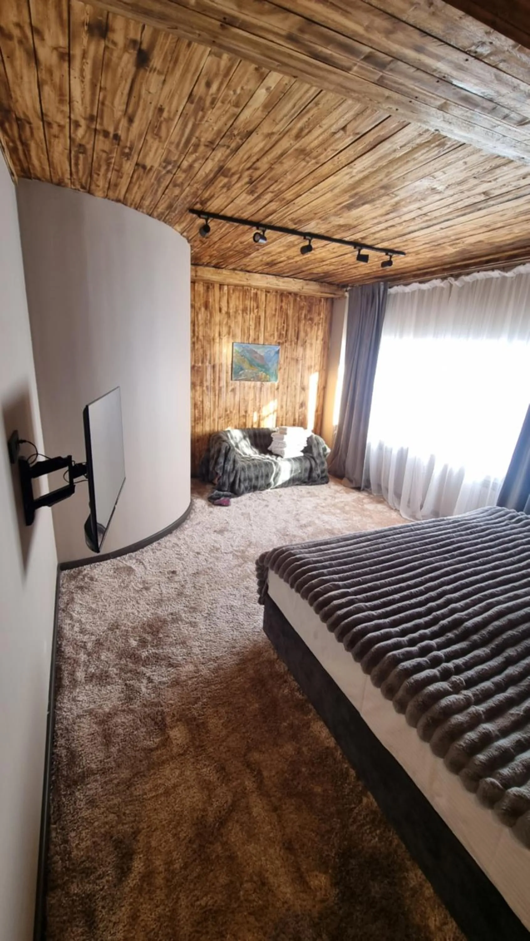 Bed in Shymbulak Resort Hotel