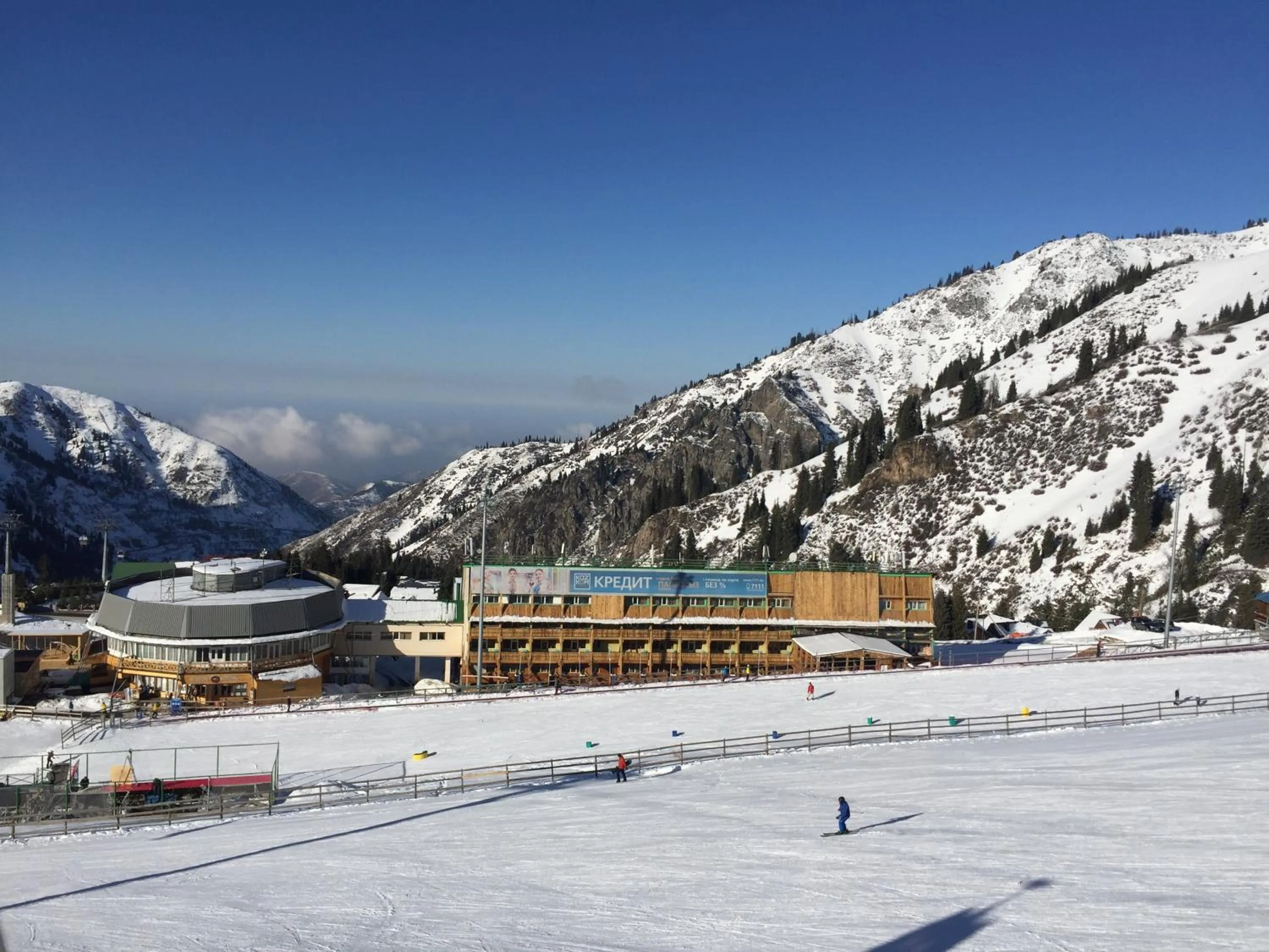 Facade/entrance in Shymbulak Resort Hotel