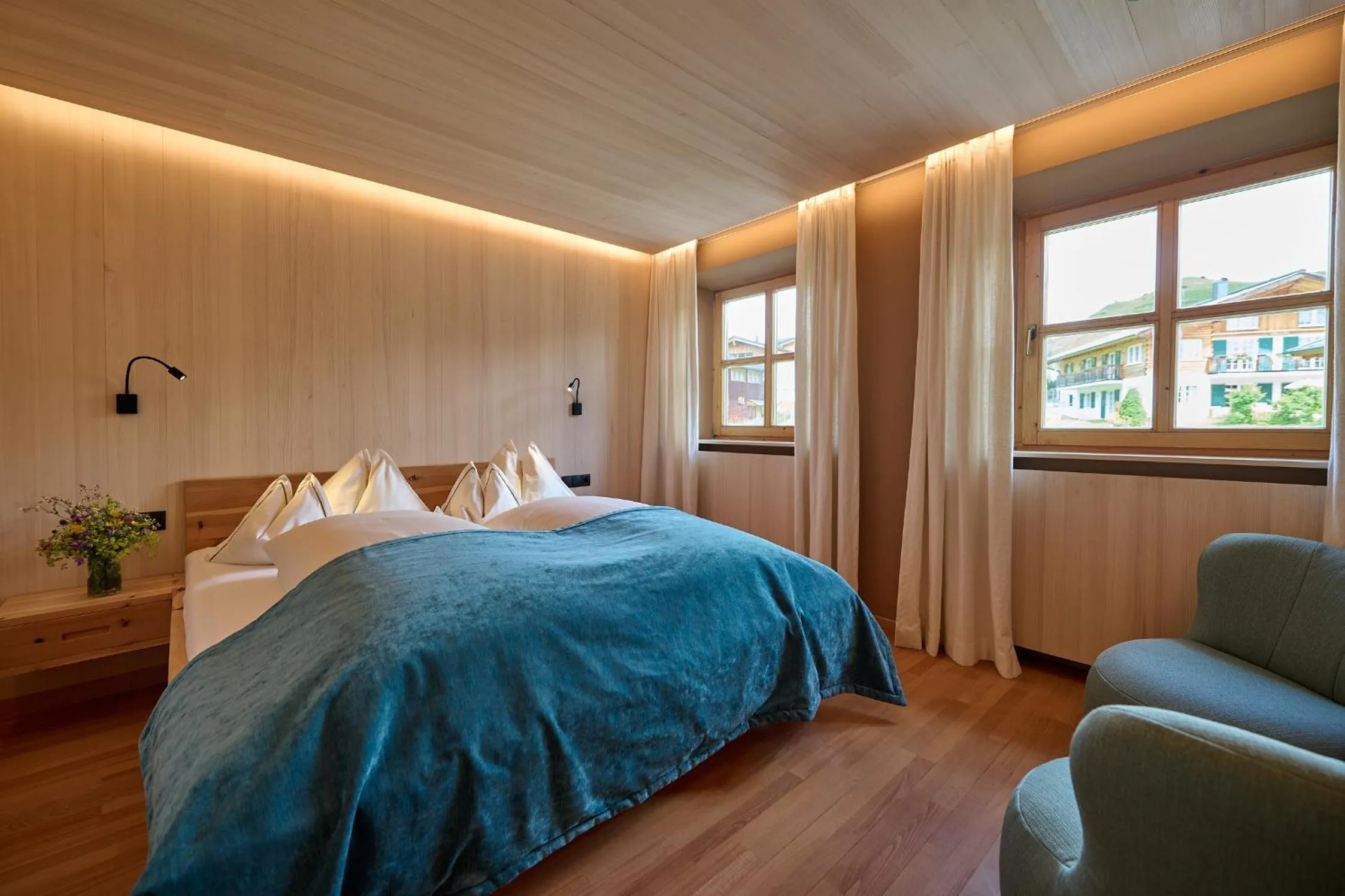 Bedroom, Bed in Hotel Mohnenfluh