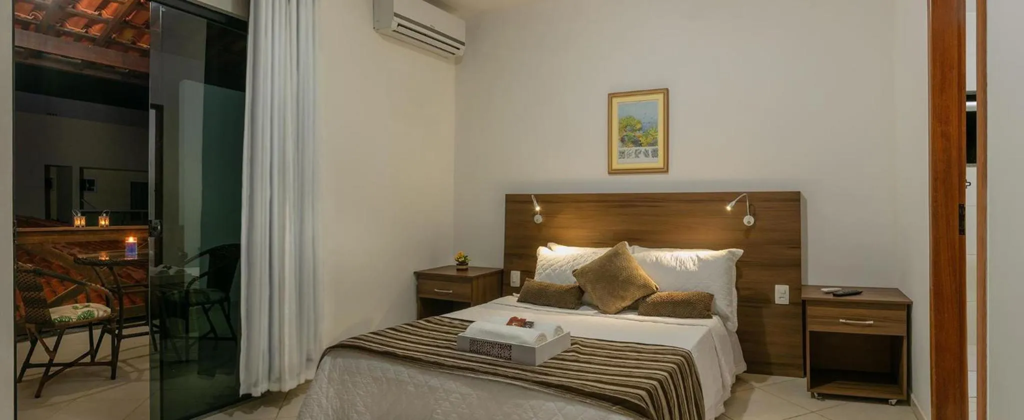 Bed in Pousada Lua e Mar