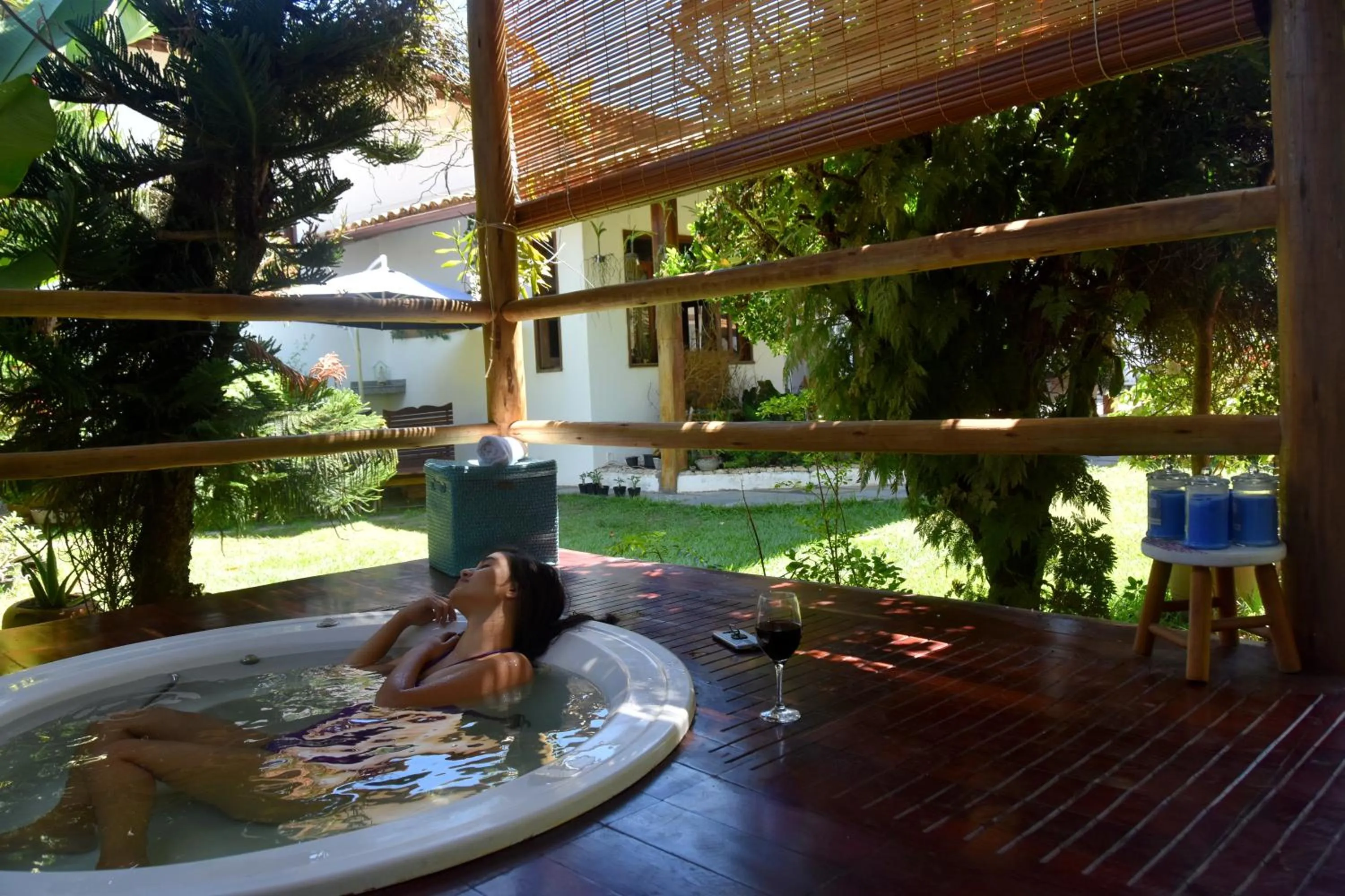 Hot Tub in Pousada Lua e Mar