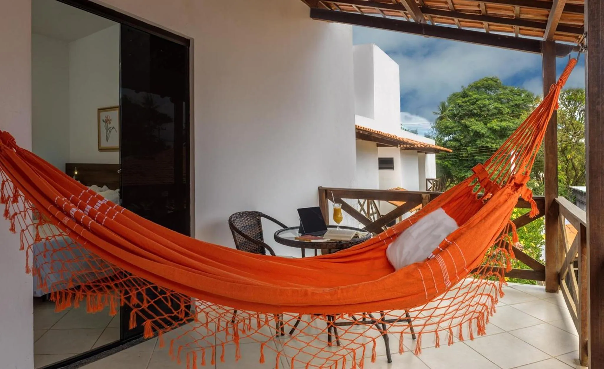 Balcony/Terrace in Pousada Lua e Mar
