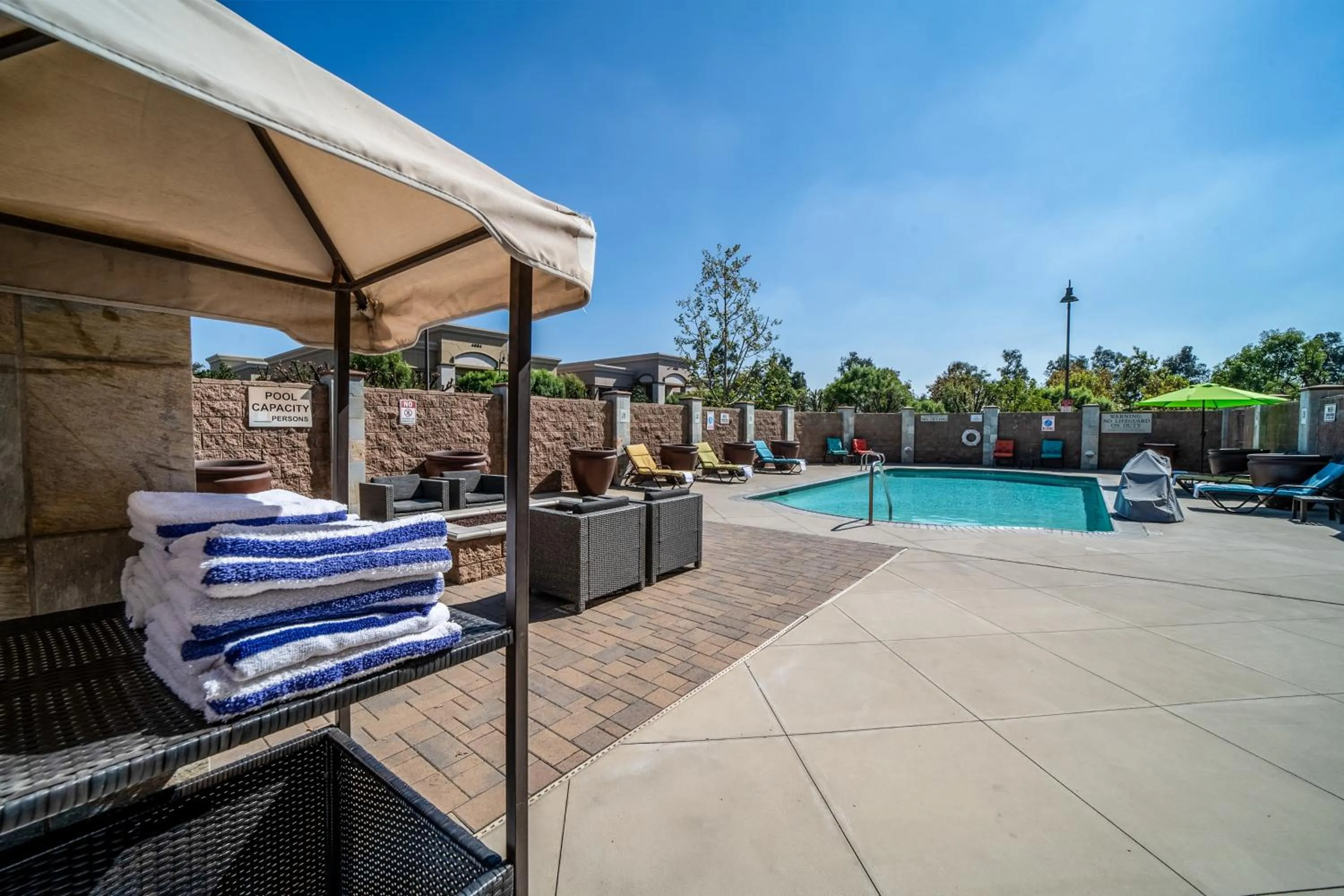 Pool view in Country Inn & Suites by Radisson, Ontario at Ontario Mills, CA