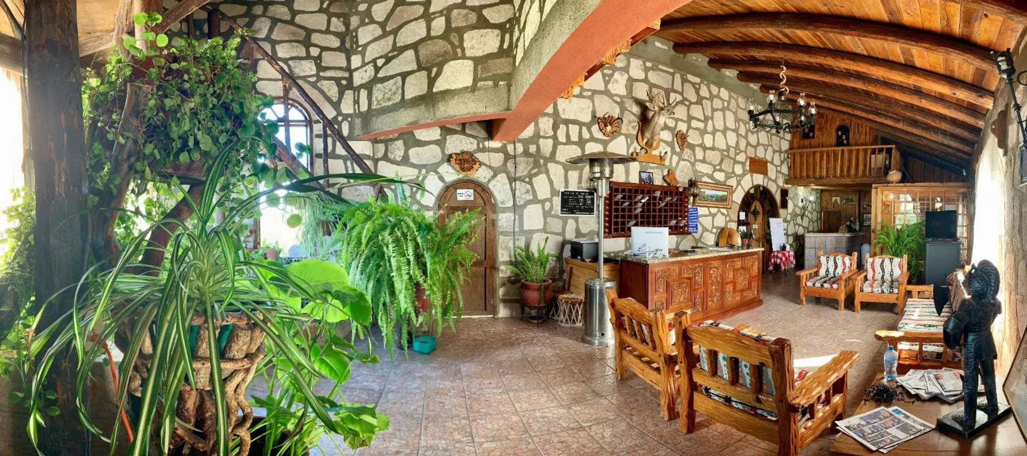 Lobby or reception in Hotel Mansion Tarahumara