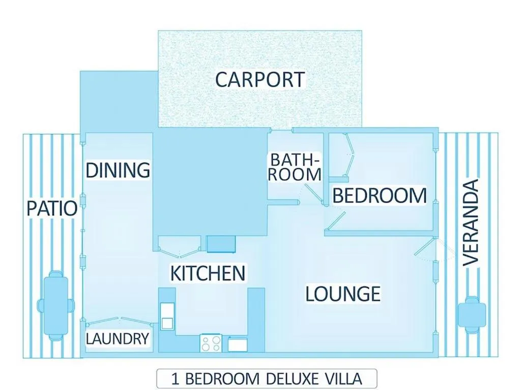 Floor plan in Cable Beachside Villas