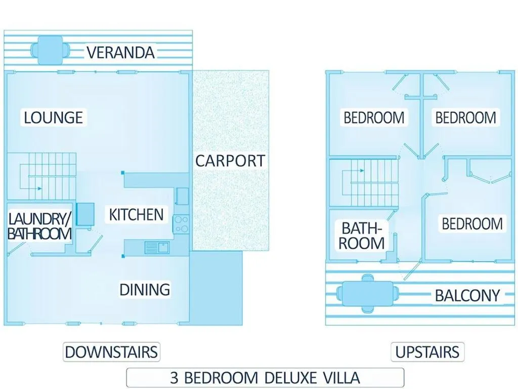 Floor plan in Cable Beachside Villas