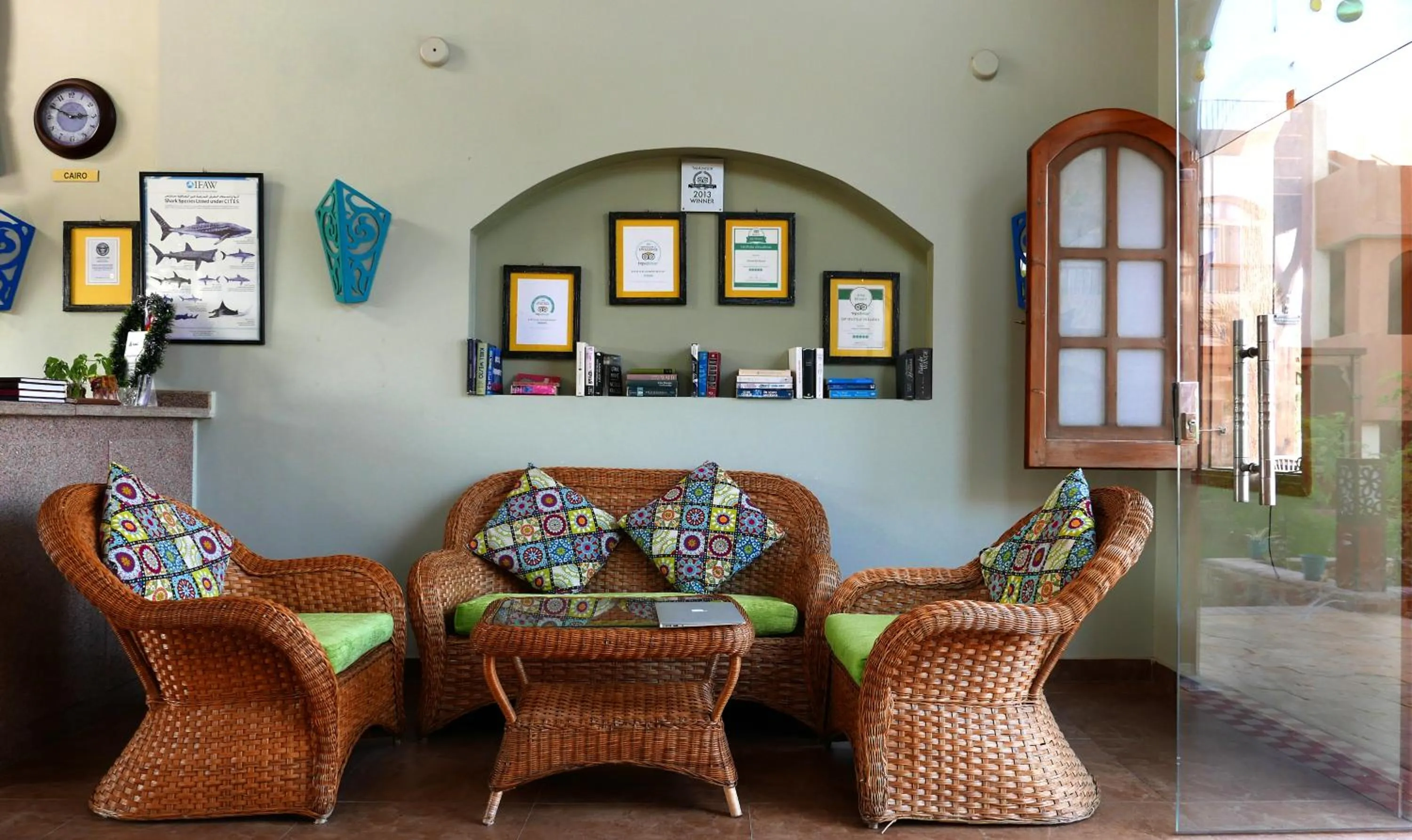 Seating area in Sheikh Ali Dahab Resort