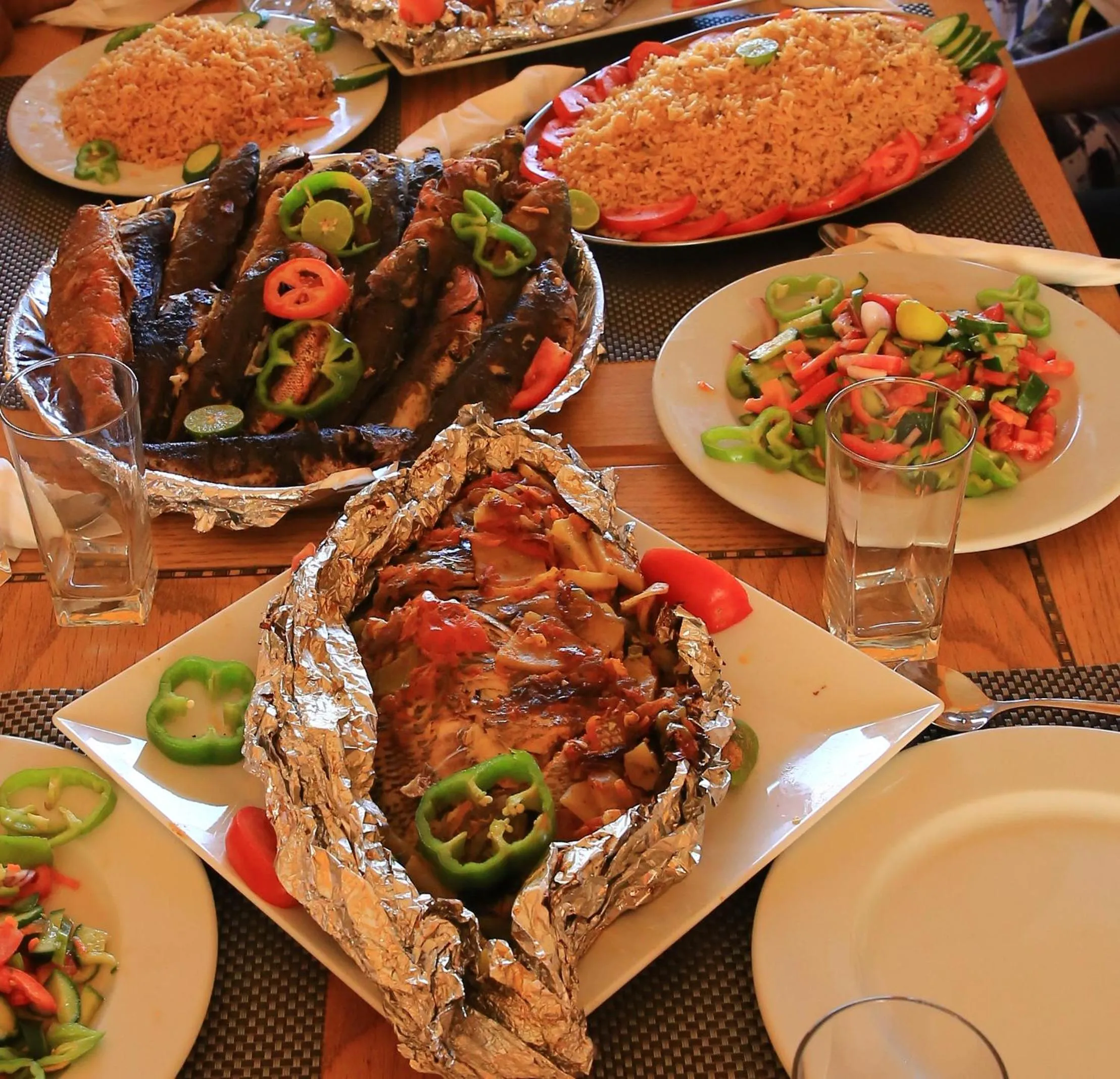 Food and drinks in Sheikh Ali Dahab Resort