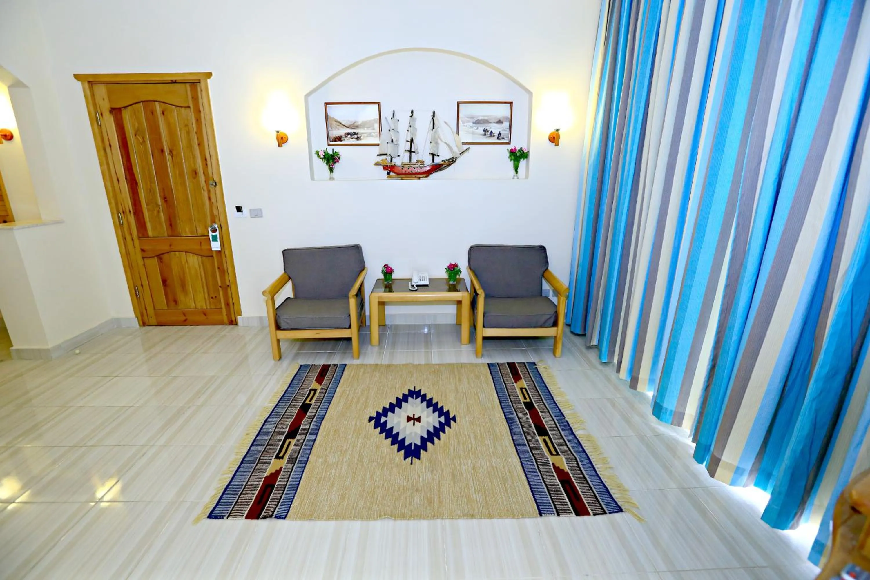 Seating area in Sheikh Ali Dahab Resort
