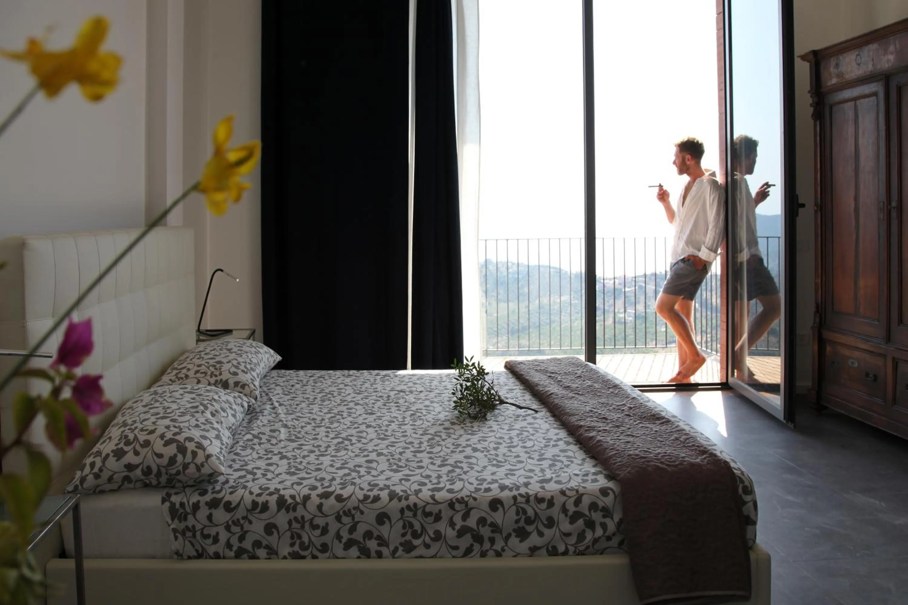 View (from property/room), Bed in FattoriaTenuta Santa Caterina