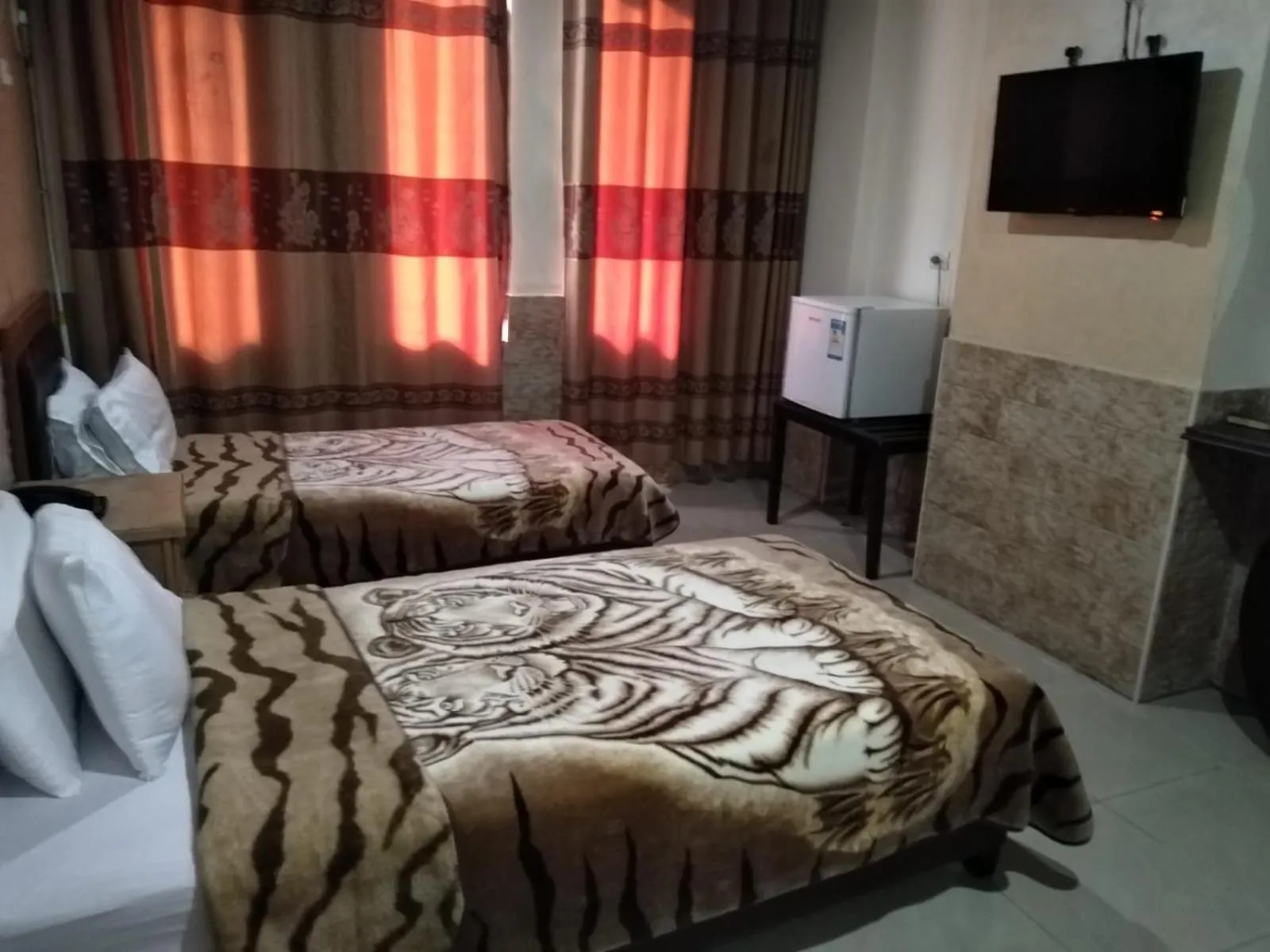 Bed in Amman Palace Hotel