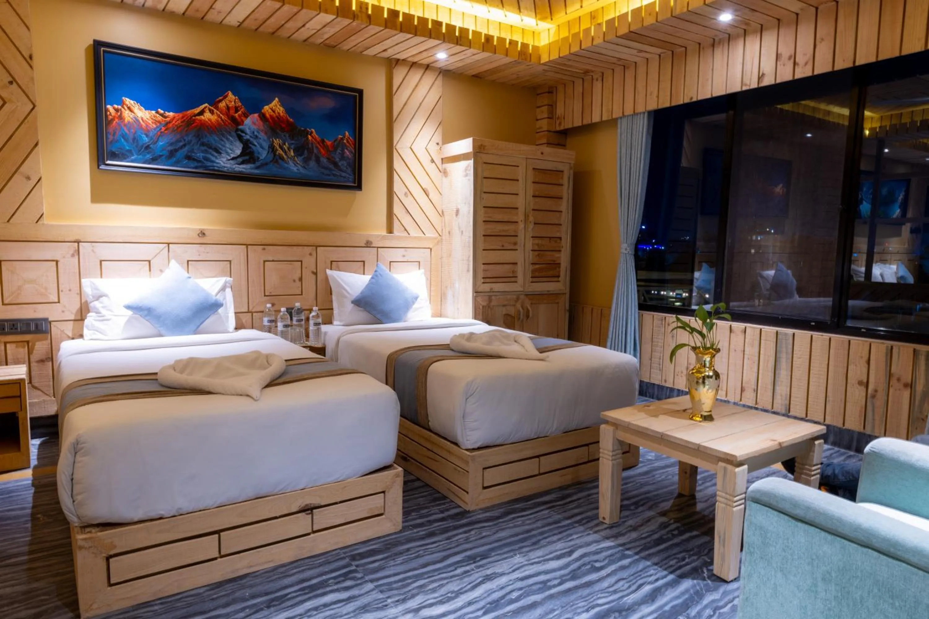 Photo of the whole room, Bed in Trekkers Inn Boutique Hotel Pokhara