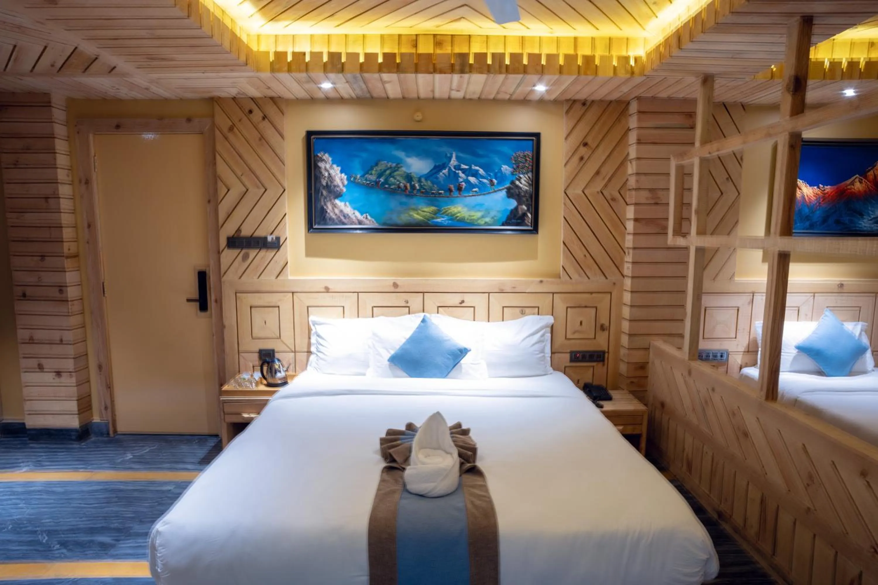 Photo of the whole room, Bed in Trekkers Inn Boutique Hotel Pokhara