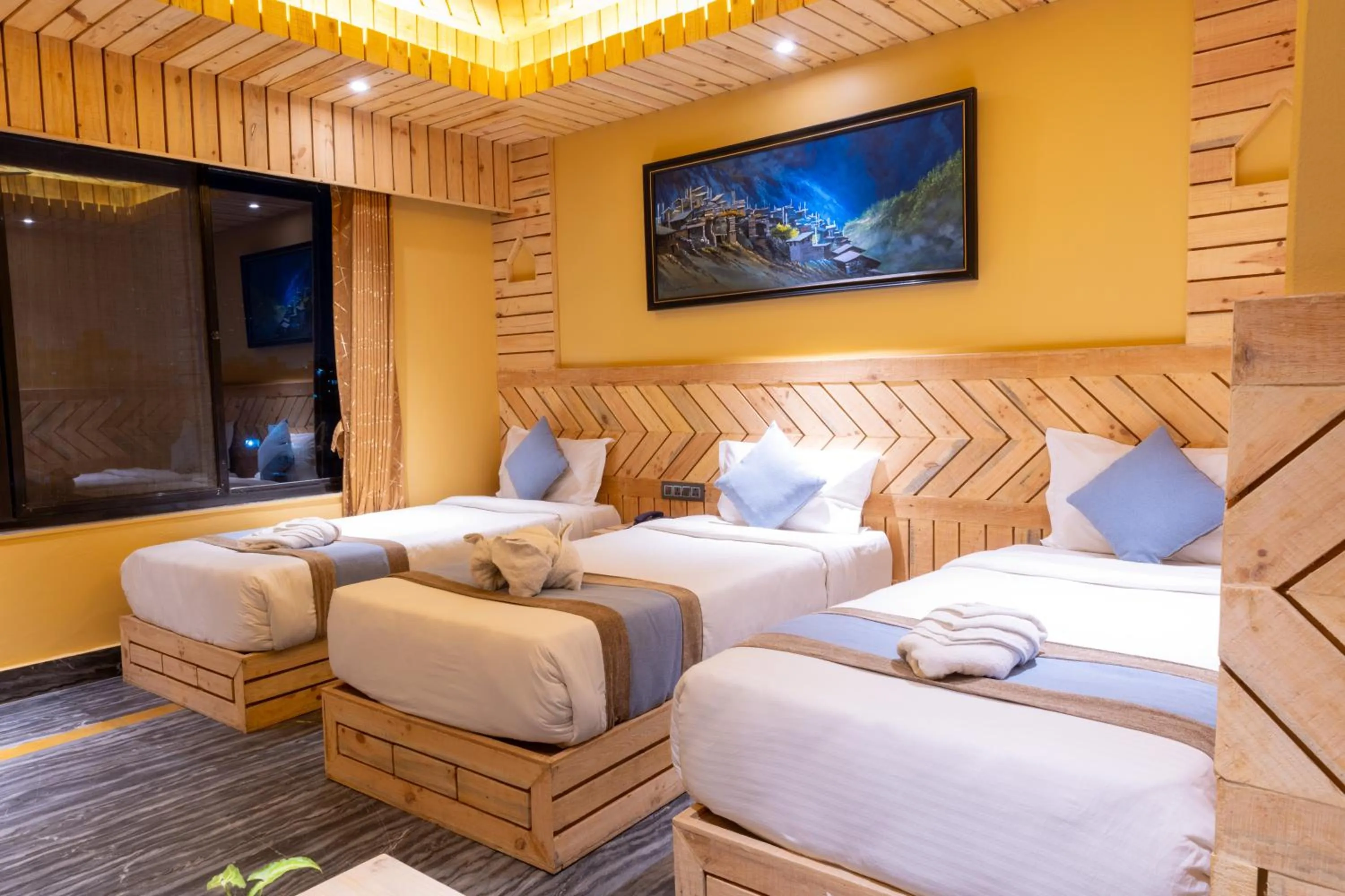 Bedroom, Bed in Trekkers Inn Boutique Hotel Pokhara