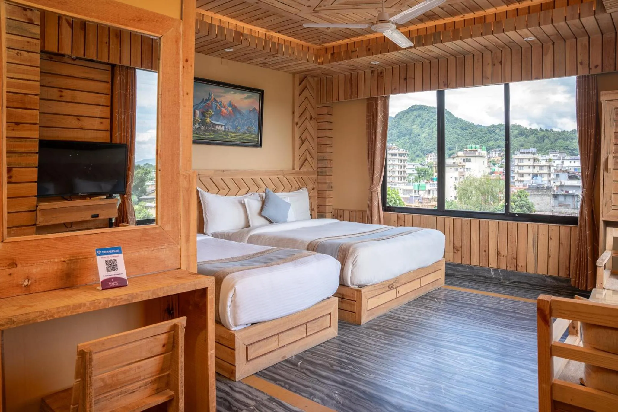 Bedroom, Bed in Trekkers Inn Boutique Hotel Pokhara