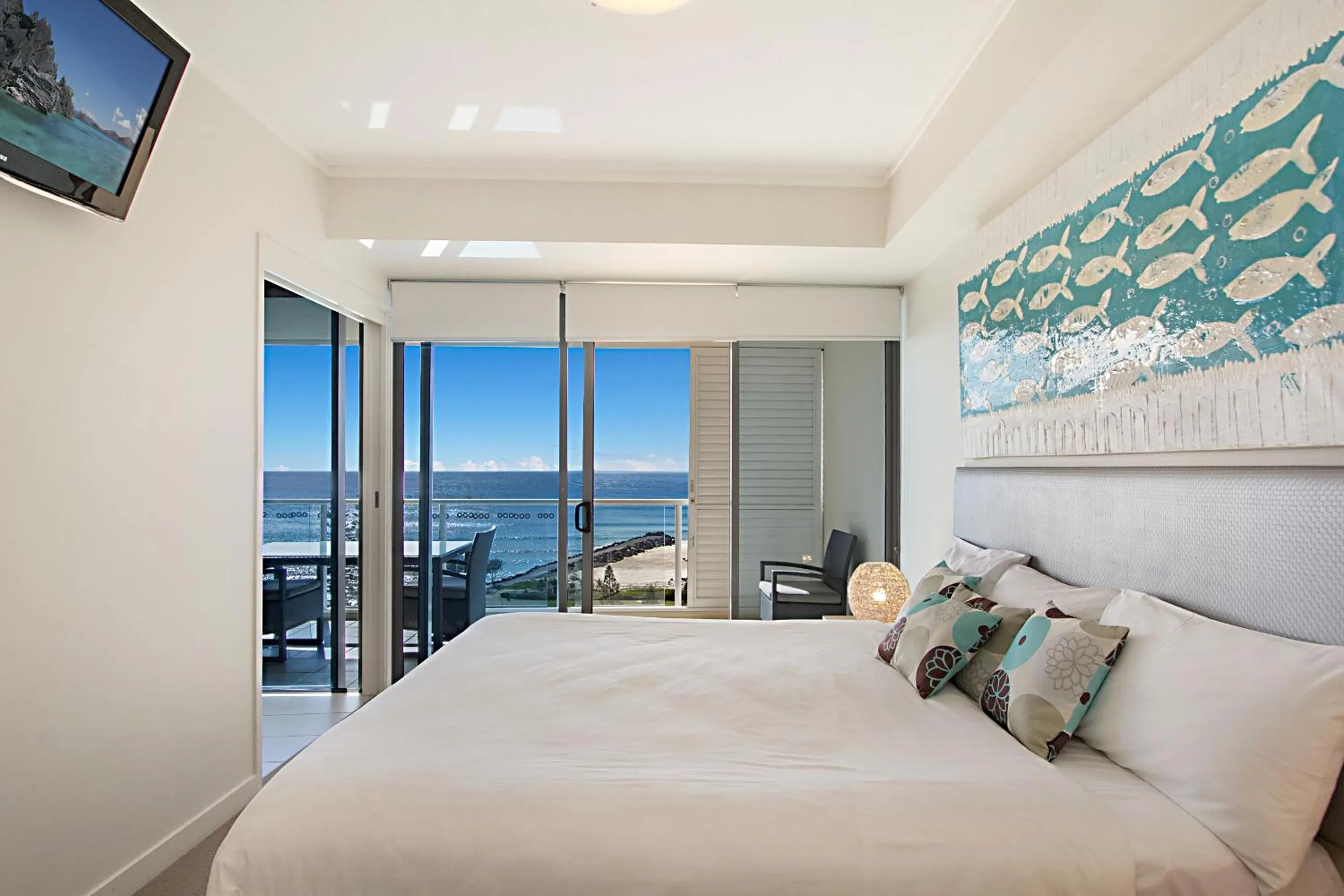 Bedroom, Bed in Blue C Coolangatta