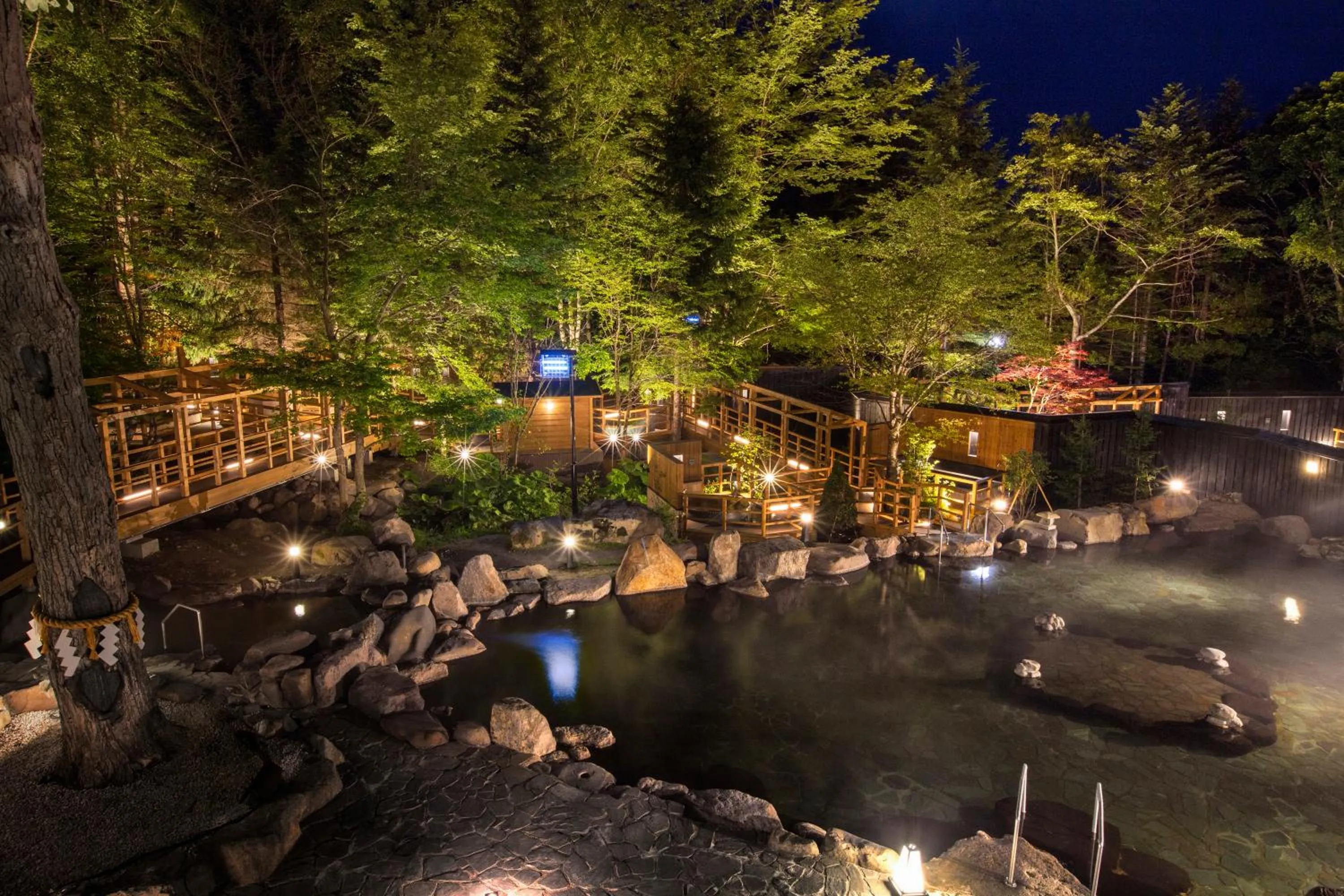 Open Air Bath in Midorinokaze Resort Kitayuzawa