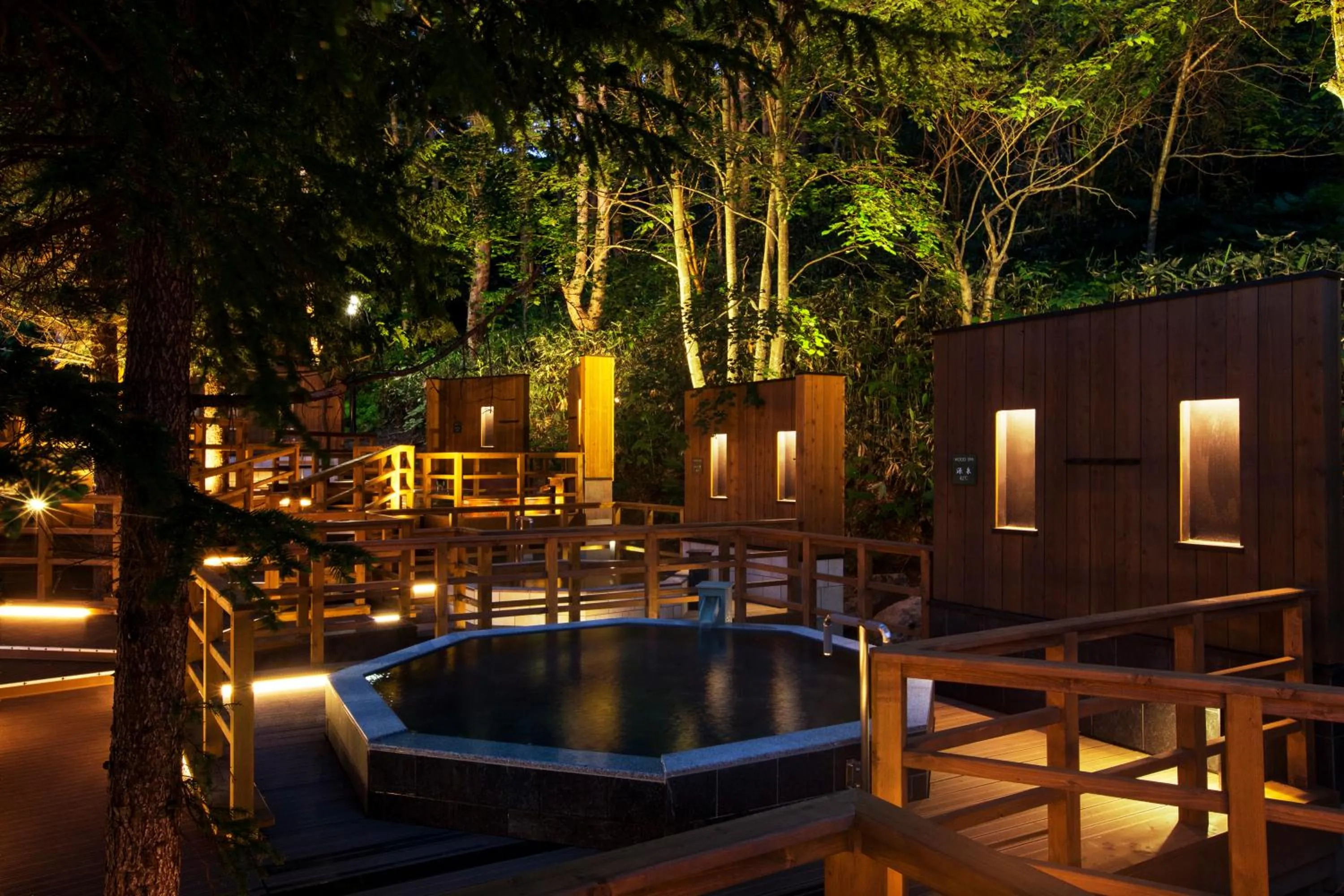 Hot Spring Bath in Midorinokaze Resort Kitayuzawa