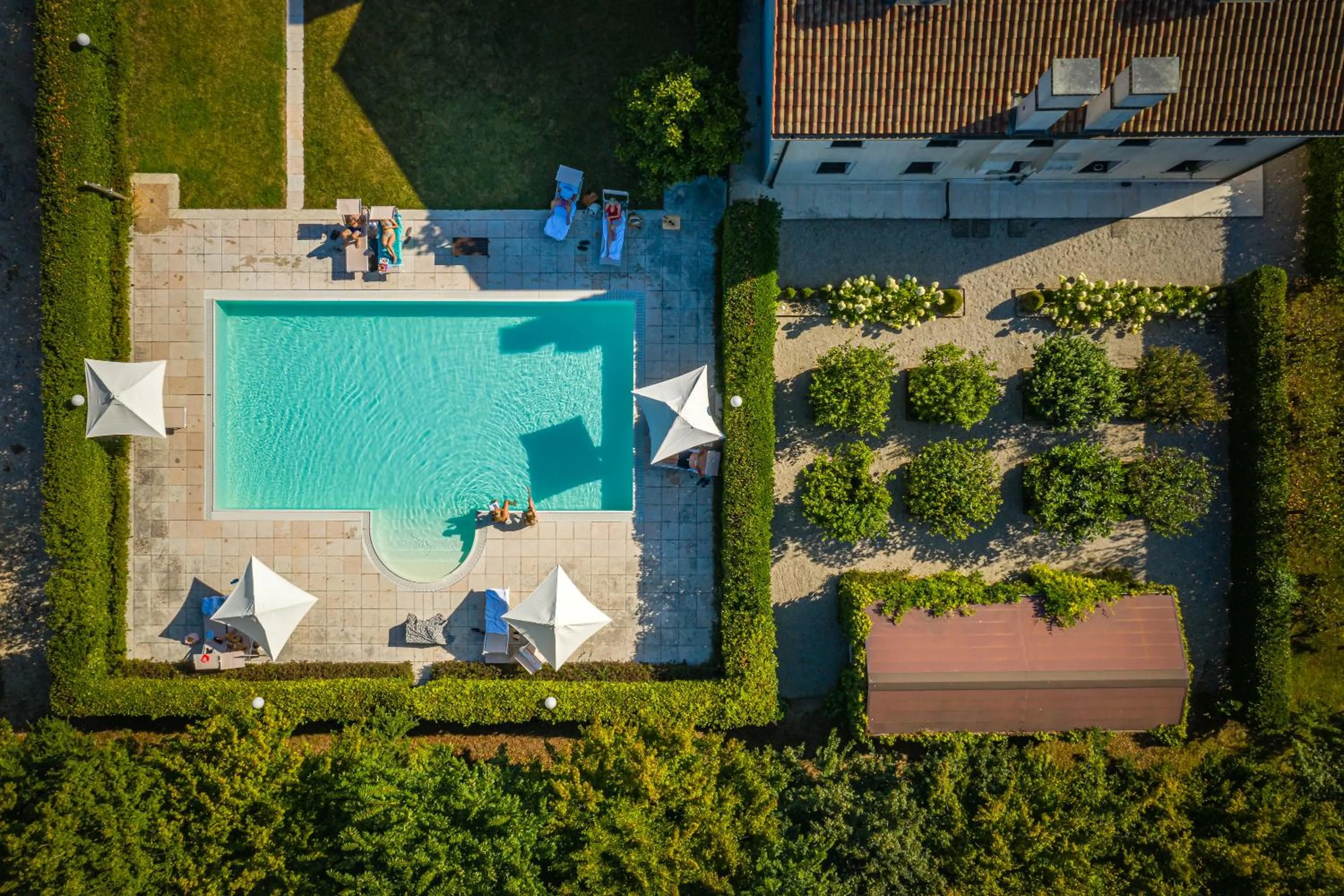 Pool view in Fiori e Frutti Hotel Agriresort Venezia Mestre