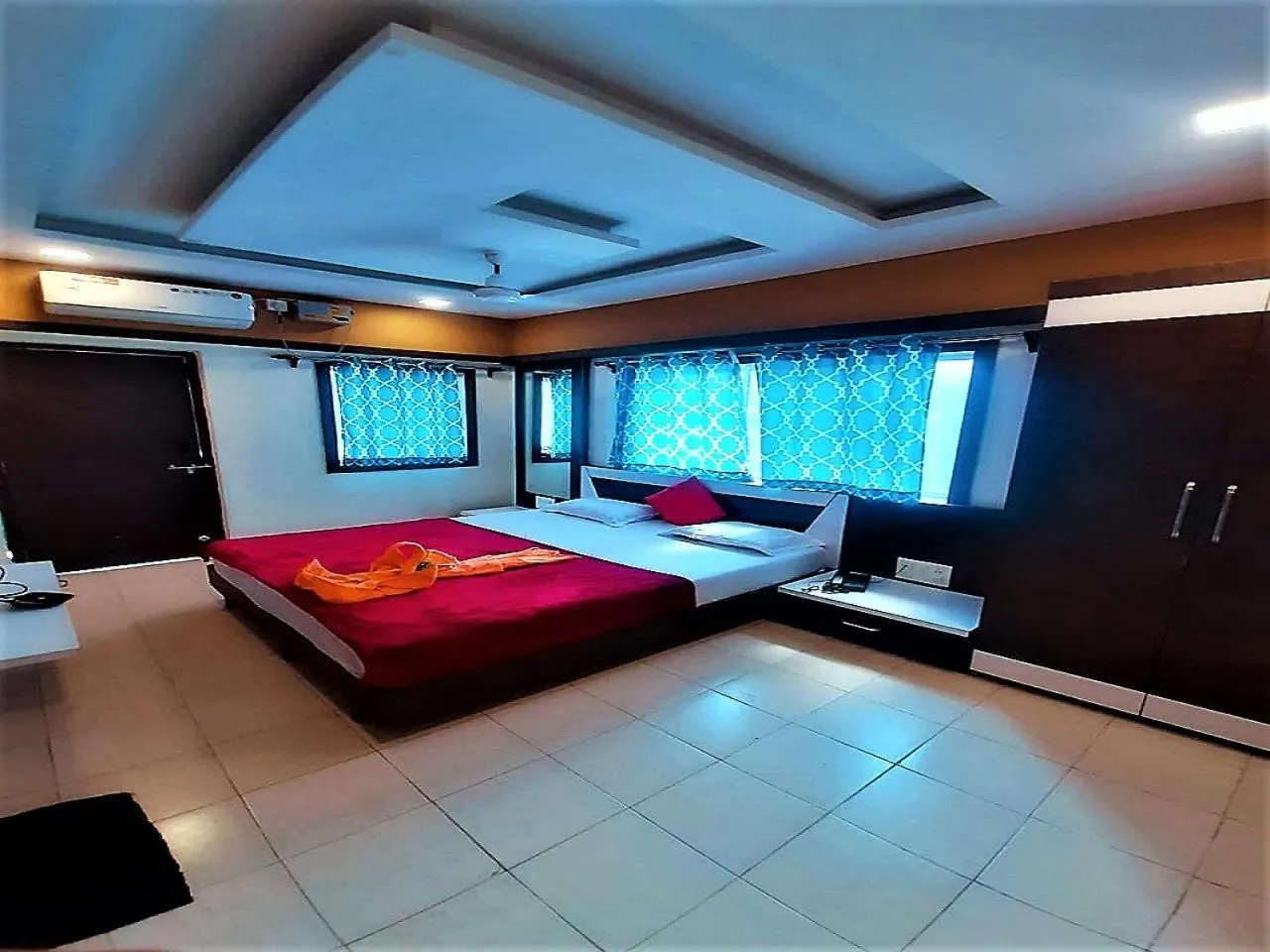 Bed in Hotel Grand Murud janjira