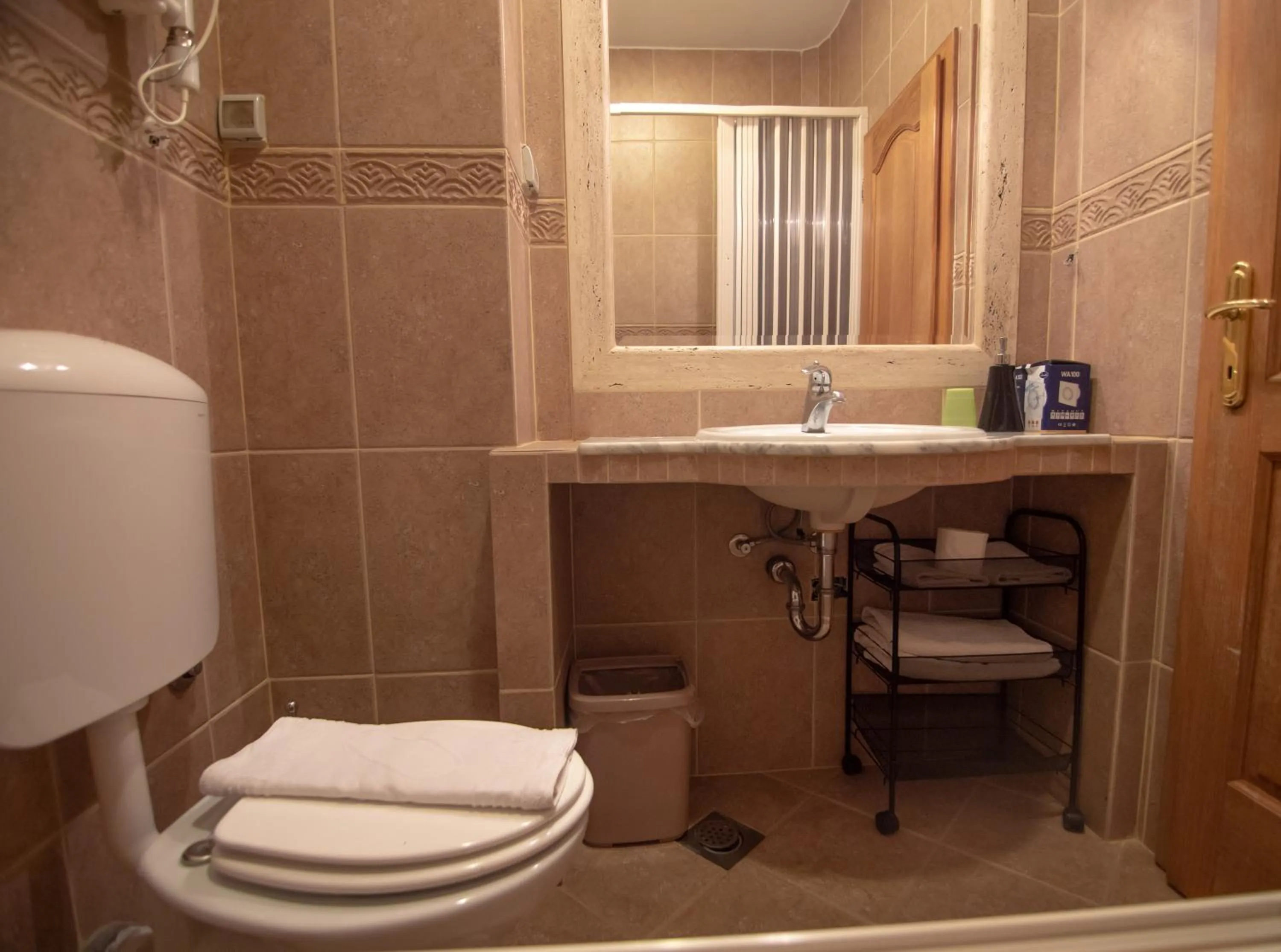 Toilet in Apartments and Rooms Levantin Inn