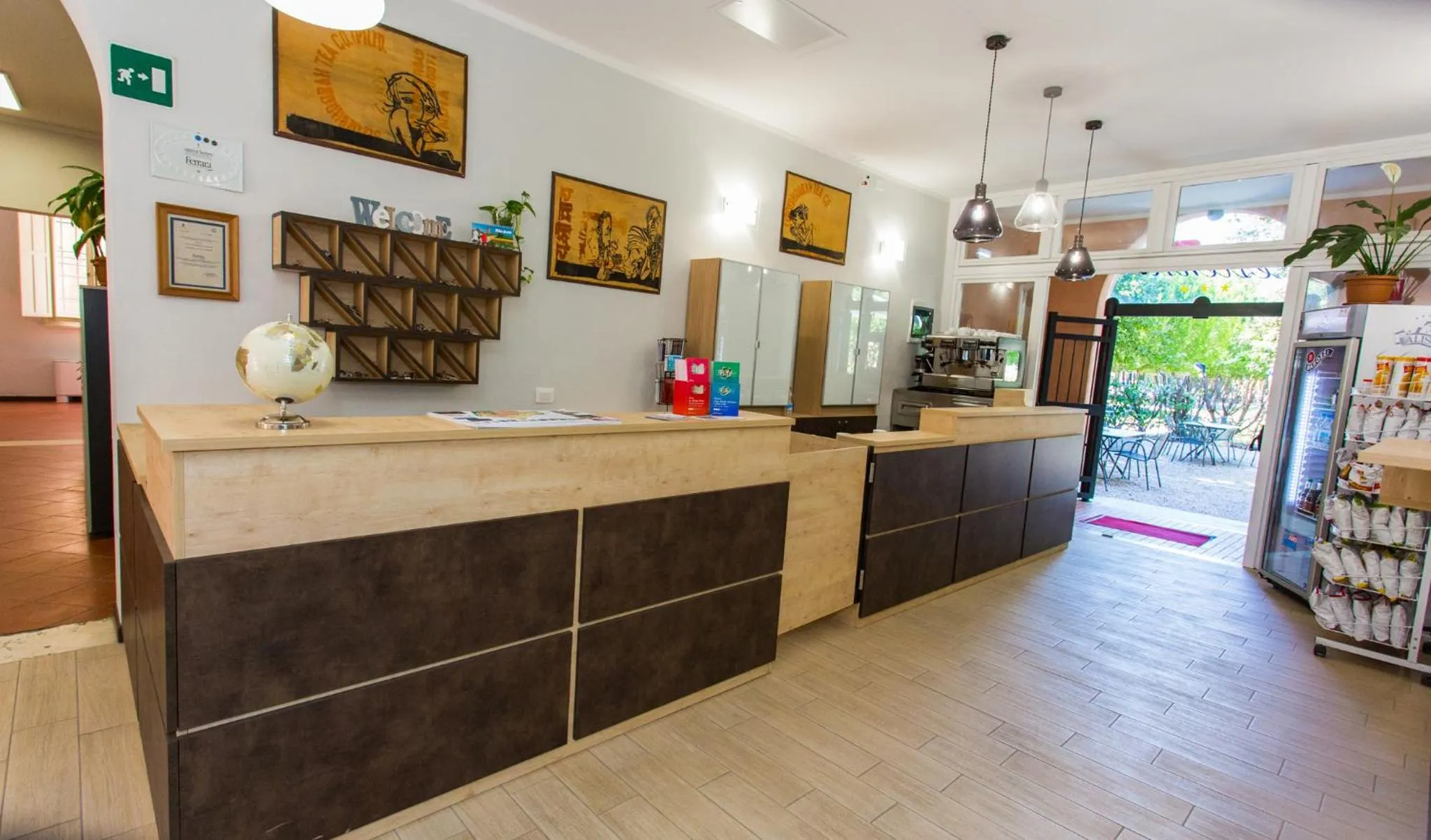 On-site shops in Student's Hostel Estense