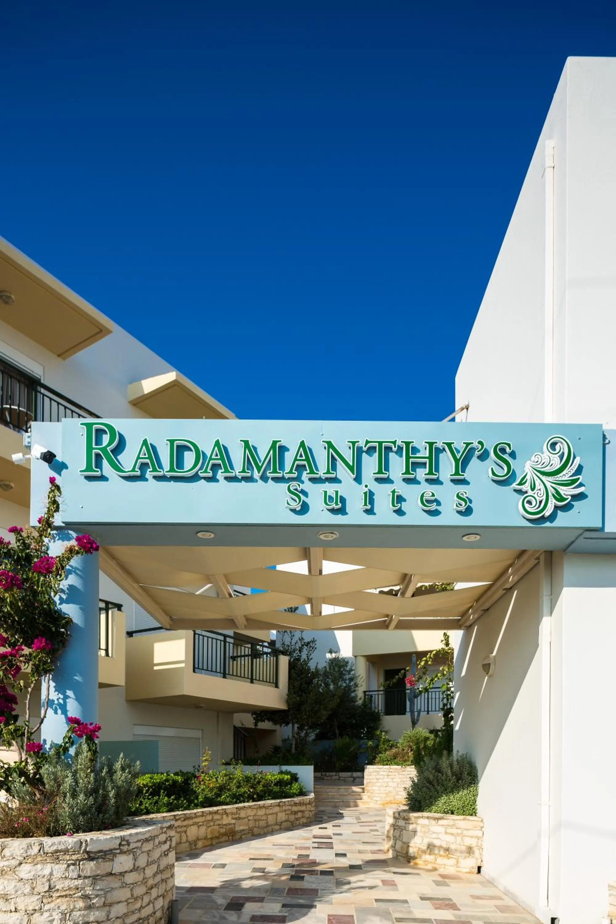Facade/entrance in Radamanthy's Hotel Apartments