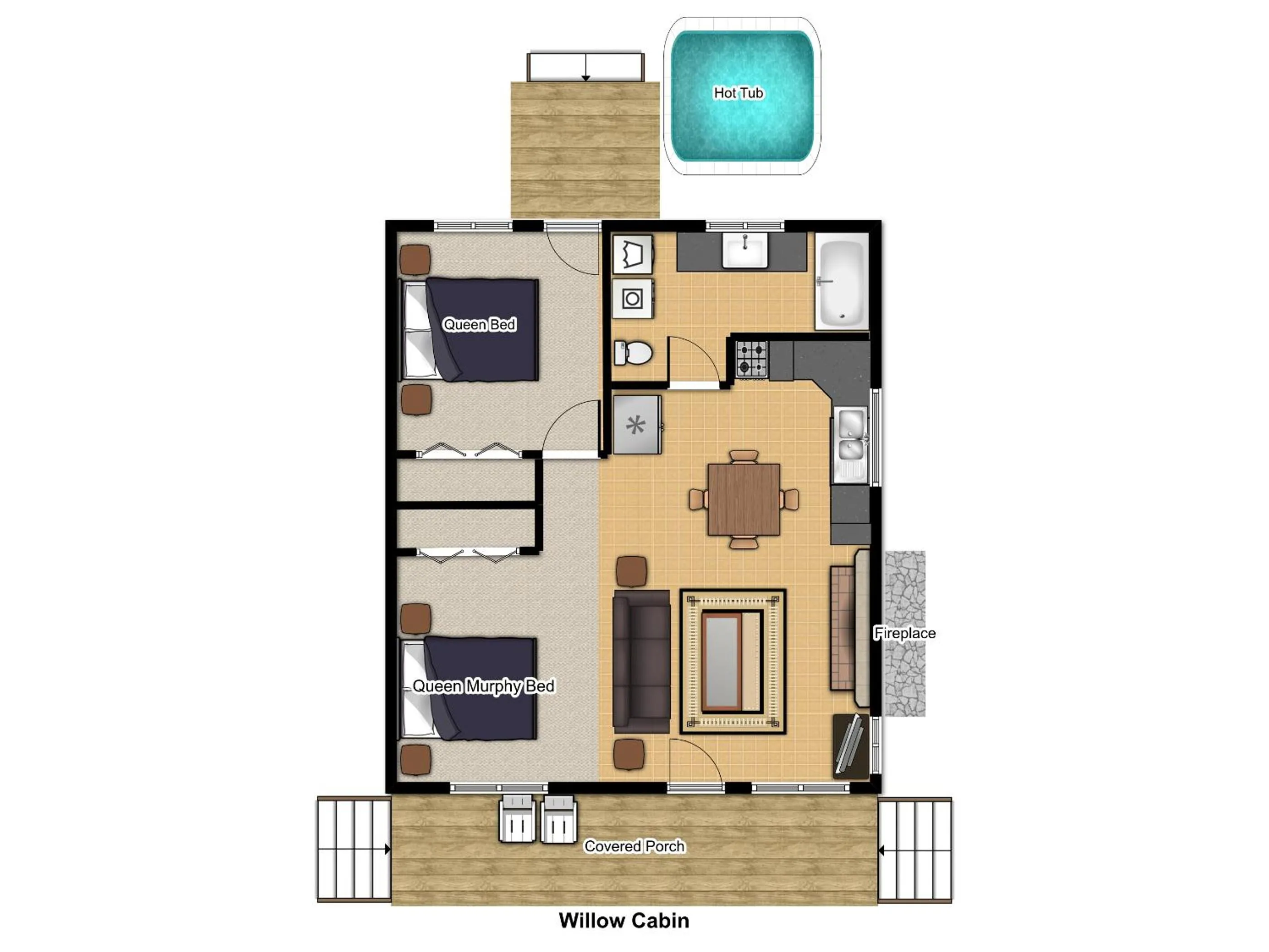 Floor plan in Rye Creek Lodge