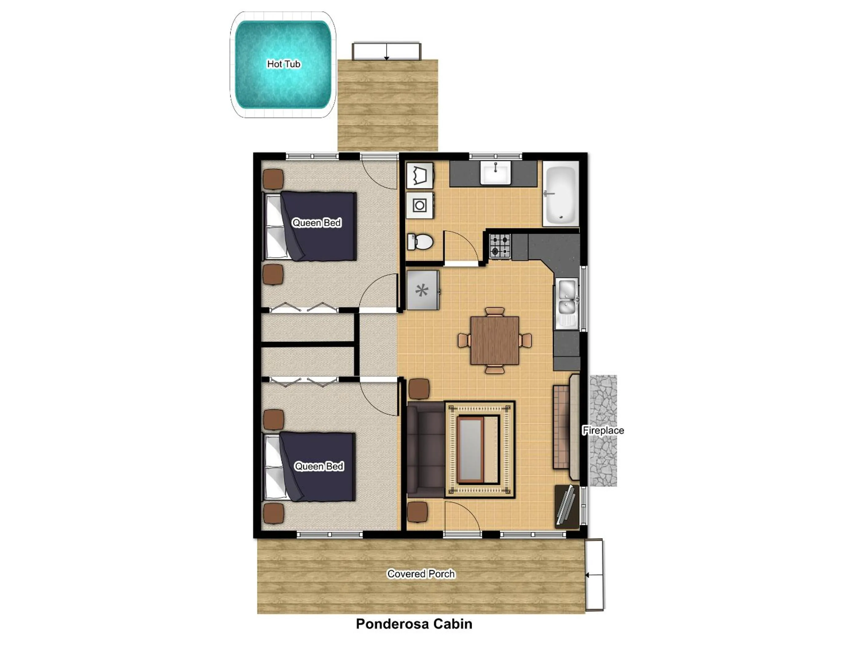 Floor plan in Rye Creek Lodge