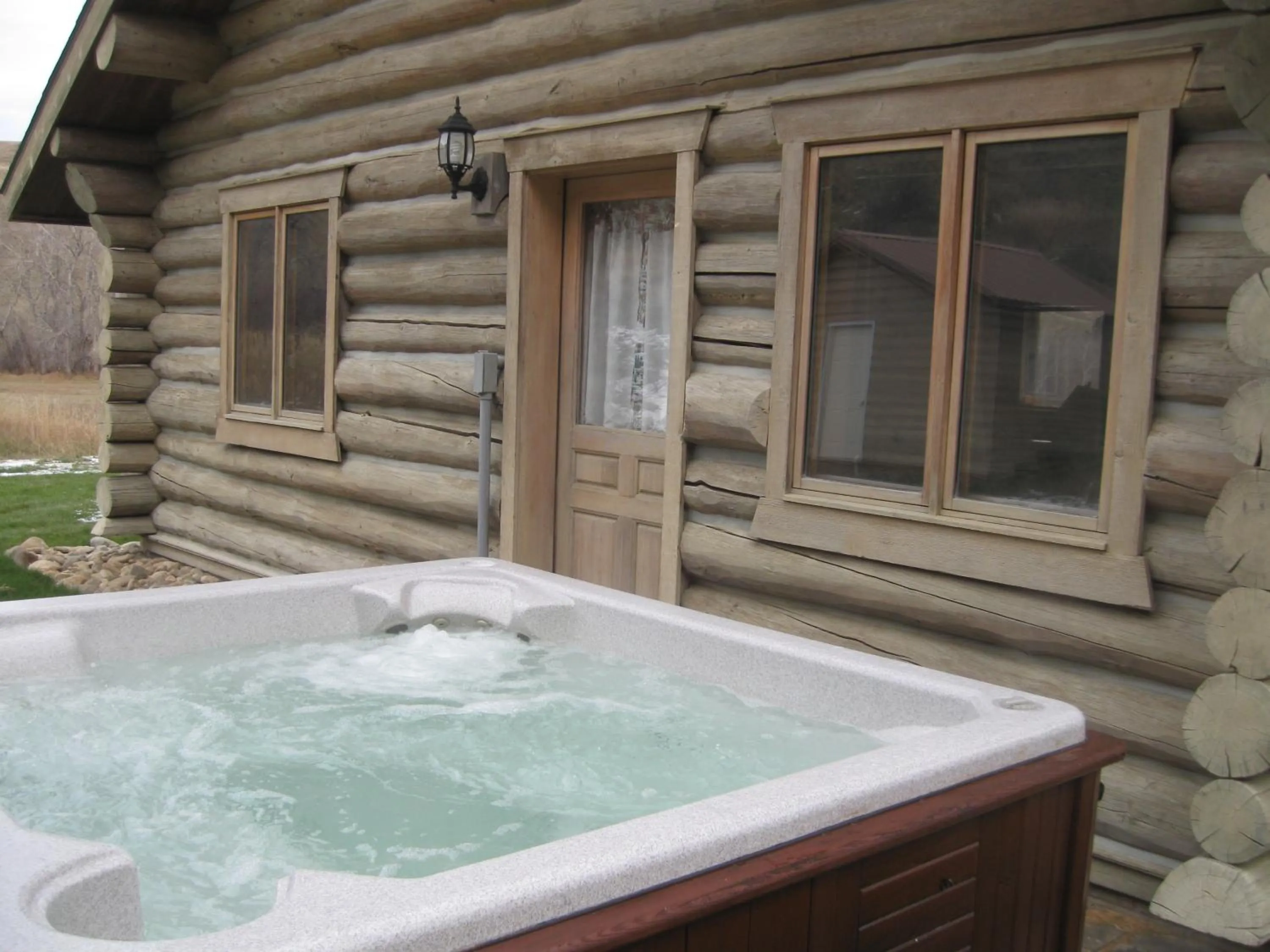 Hot Tub in Rye Creek Lodge
