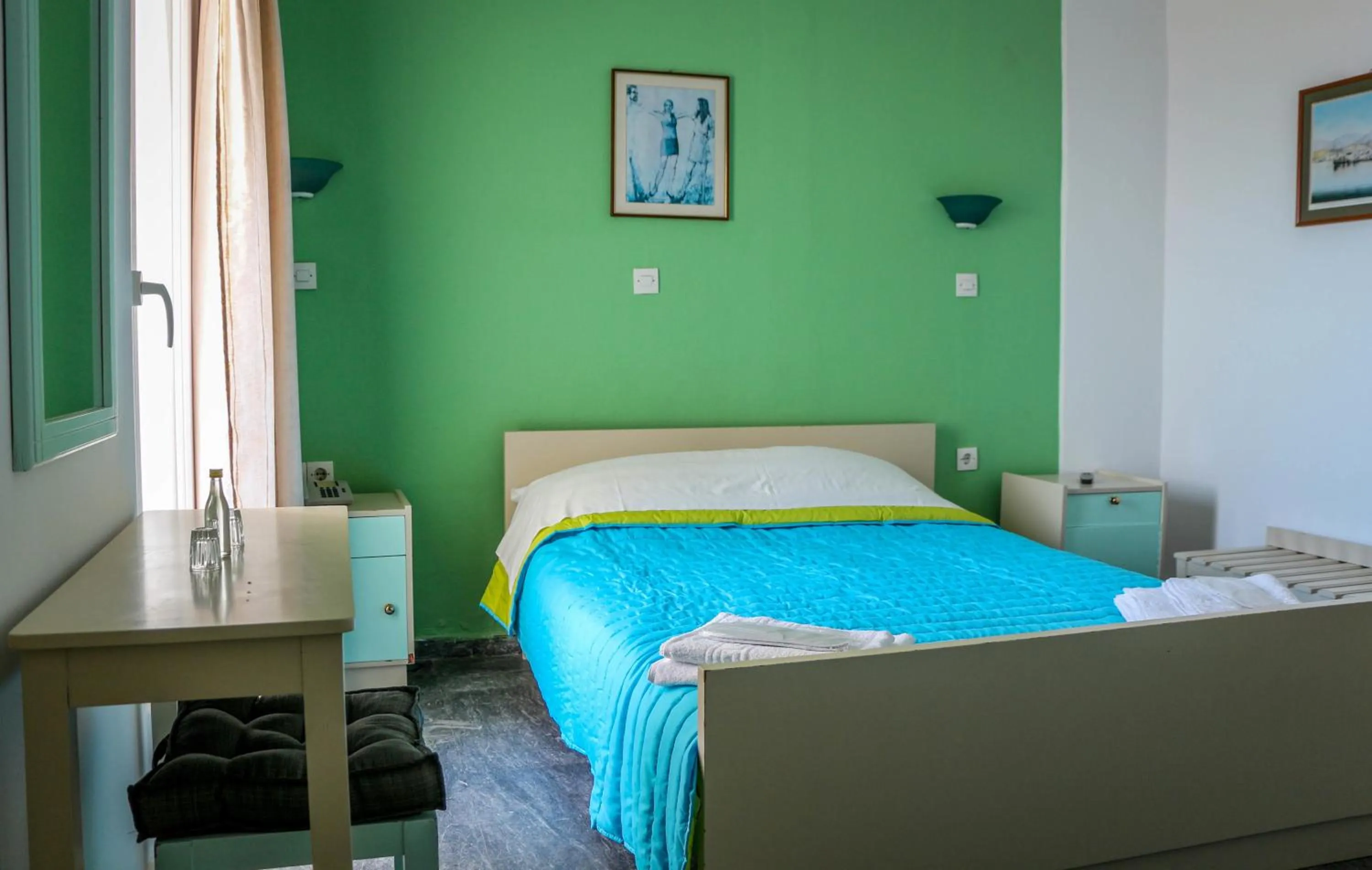 Photo of the whole room, Bed in Mirtos Hotel