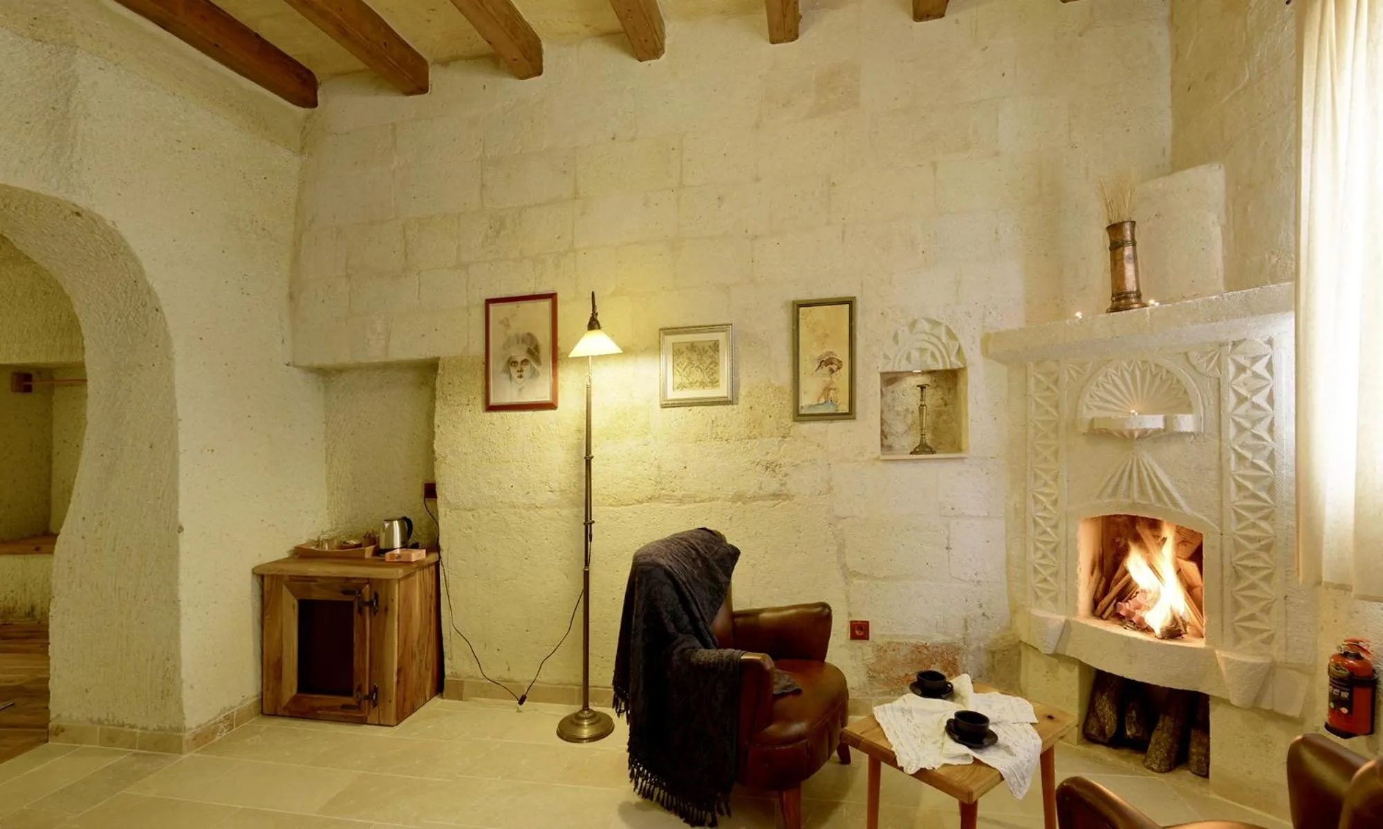 Decorative detail in Seki Cave Suites